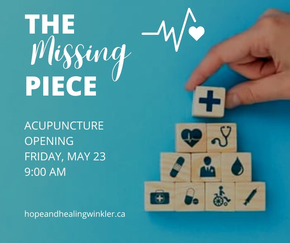 Book it while it lasts!
hopeandhealingwinkler.ca