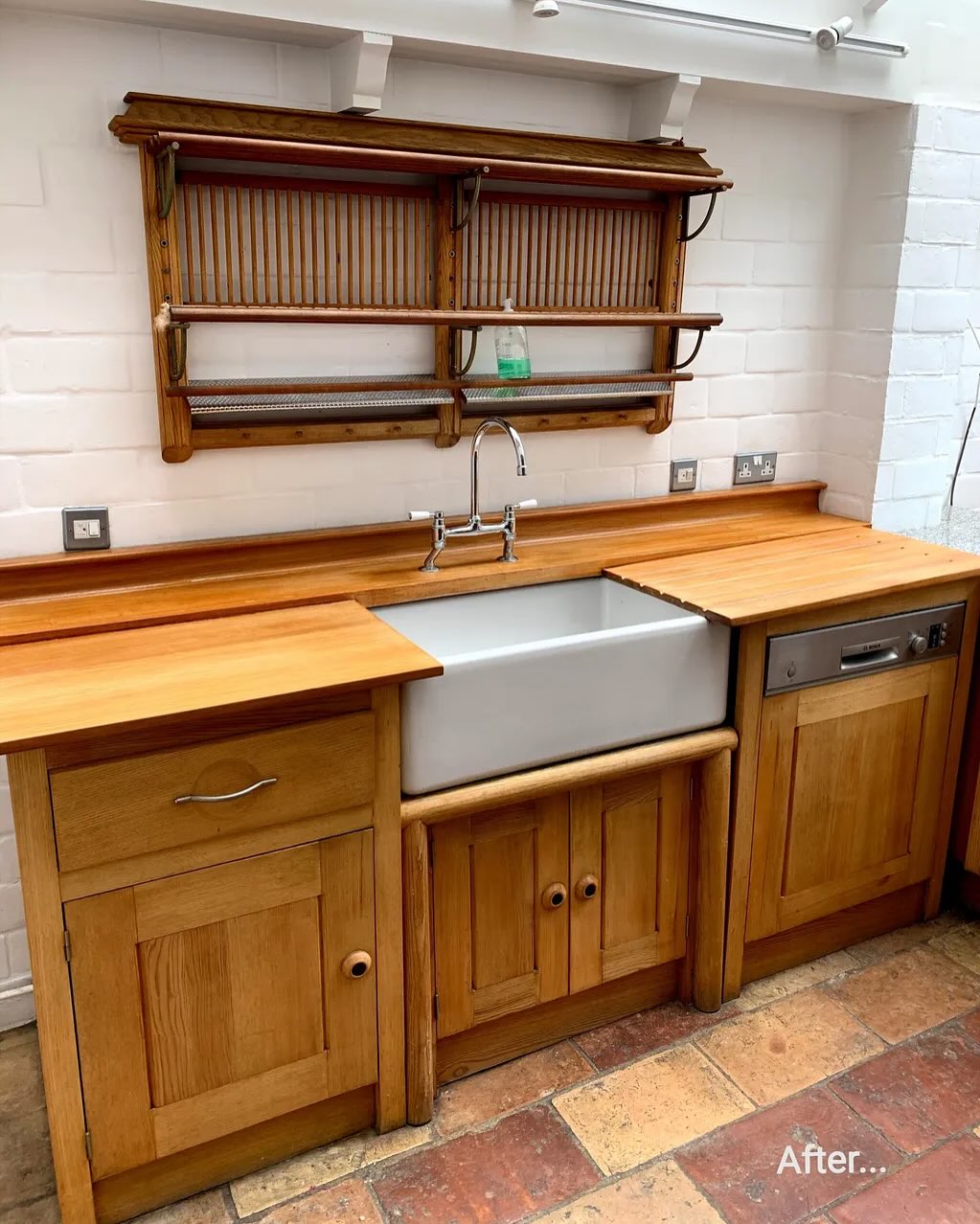Bespoke utility room craftsmanship at its finest 🌟
Swipe to discover this remarkable transformation featuring our signature French polishing expertise. Notice the beautifully restored solid oak worktops, harmoniously paired with the traditional Belfast sink. The honey-toned timber surfaces showcase our meticulous hand-finishing technique, while the practical plate rack adds both charm and functionality.
✨ Customised oak worktops left with our signature mirror-like finish
🏺 Traditional Belfast sink integration
📚 Handcrafted plate rack installation
🪑 Restored wooden cabinetry
🛠️ Bespoke joinery throughout
💫 Durable, water-resistant finish
Each element has been lovingly restored and protected using our time-honoured French polishing techniques, ensuring both beauty and longevity. The natural grain of the timber has been enhanced to create a warm, inviting space that perfectly balances practicality with luxury.
Since 1994, we’ve been London’s trusted specialists in fine wood restoration. Book your consultation today.
#FrenchPolishing #BritishCraftsmanship #OakWood #SolidOak #OakFurniture #HandmadeInLondon #LondonCraftsman #BespokeFurniture #LuxuryInteriors #WoodworkRestoration #CraftsmanshipExcellence #UtilityRoomDesign #BespokeCabinetry #WoodworkingArt #InteriorDesign #LuxuryHome #PeriodProperty #RestorationProject #HandFinished #TraditionalCrafts #WoodGrain #JoineryDesign #KitchenDesign #SustainableLiving #HeritageRestoration #BritishMade #LondonInteriors #BespokeJoinery #QualityCraftsmanship #TimberRestoration