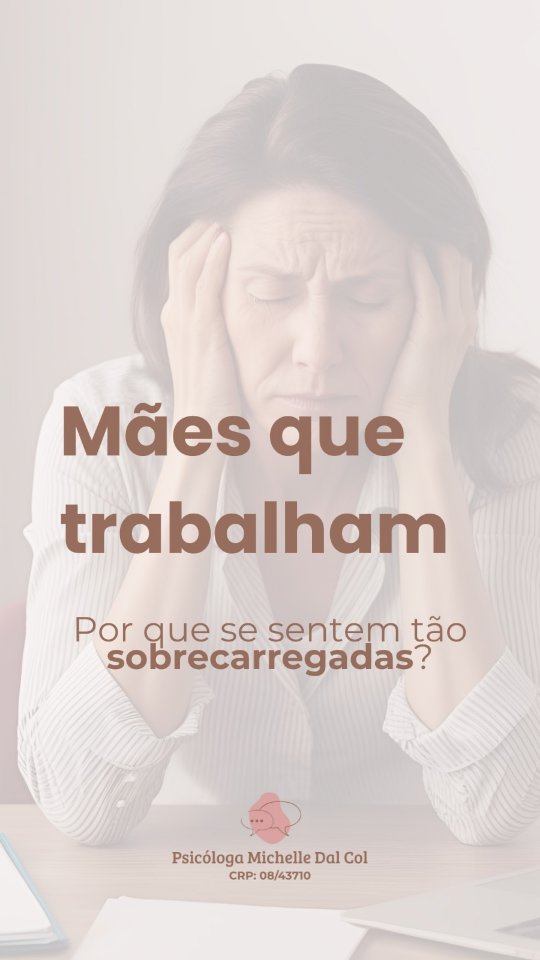 Você também sente que precisa dar conta de tudo, o tempo todo?
Mesmo com tantas conquistas no mercado de trabalho, o cuidado com os filhos continua sendo visto como responsabilidade da mãe. Isso gera sobrecarga, culpa e uma sensação constante de insuficiência.
Falar sobre isso não é vitimismo. É autoconsciência.
E a terapia pode ser o espaço seguro para resgatar você — por trás de todos os papéis que você exerce.
📩 Se quiser conversar ou agendar uma sessão, estou por aqui.
🧡 Cuidar de si também é um ato de amor pelos seus.
.
#saudemental #maternidadereal #culpamaterna #saudementalmaterna #mãesreais #maetrabalhadora
