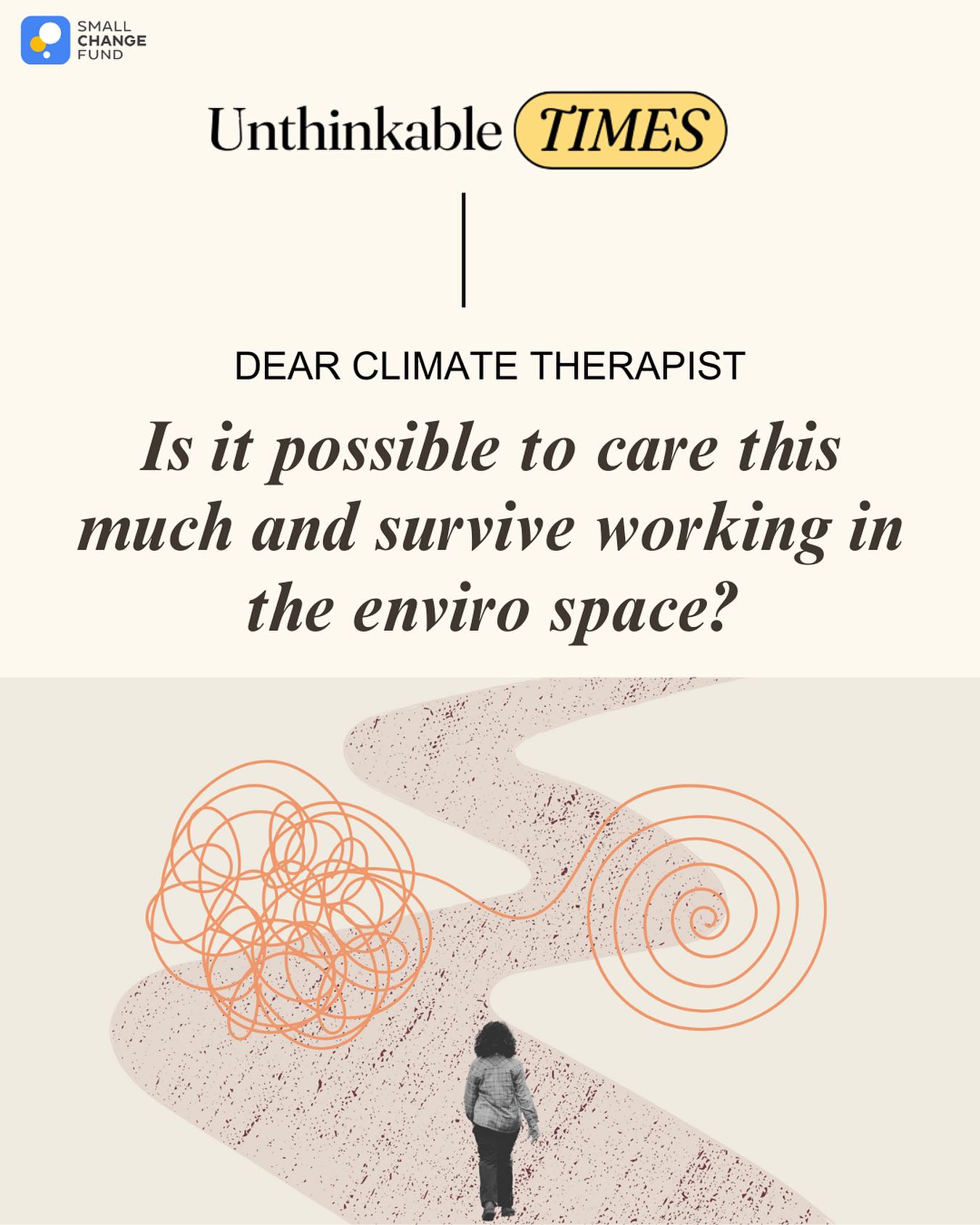 For many of us, it feels like we’re no longer just fighting climate change. We’re fighting climate erasure. Protections are being stripped. Science is under siege. The world we were building - all of the decades worth of research and momentum - is being stalled if not outright decimated. But what if the wisest thing we can do now is refuse to be flattened by these forces by finding new ways to roll with the undulating up and down nature of this ongoing - and long term - struggle?
In this week’s Dear Climate Therapist column, Leslie Davenport responds to a young public health student in Canada who’s wondering how to stay in the work without falling apart. Her question is so real and prescient: how do you balance acceptance with passion when everything feels so high-stakes?
Leslie’s response is a balm. She reminds us that burnout doesn’t come from caring too much, it comes from caring without support, without nourishment, without space to breathe. It means learning to move in seasons, remembering that passion without pacing and responding to what’s present is a fast track to collapse.
If you’re someone who can’t imagine doing anything else with your life, but are bone-tired and unsure how to keep going, this one’s for you. Link in bio!