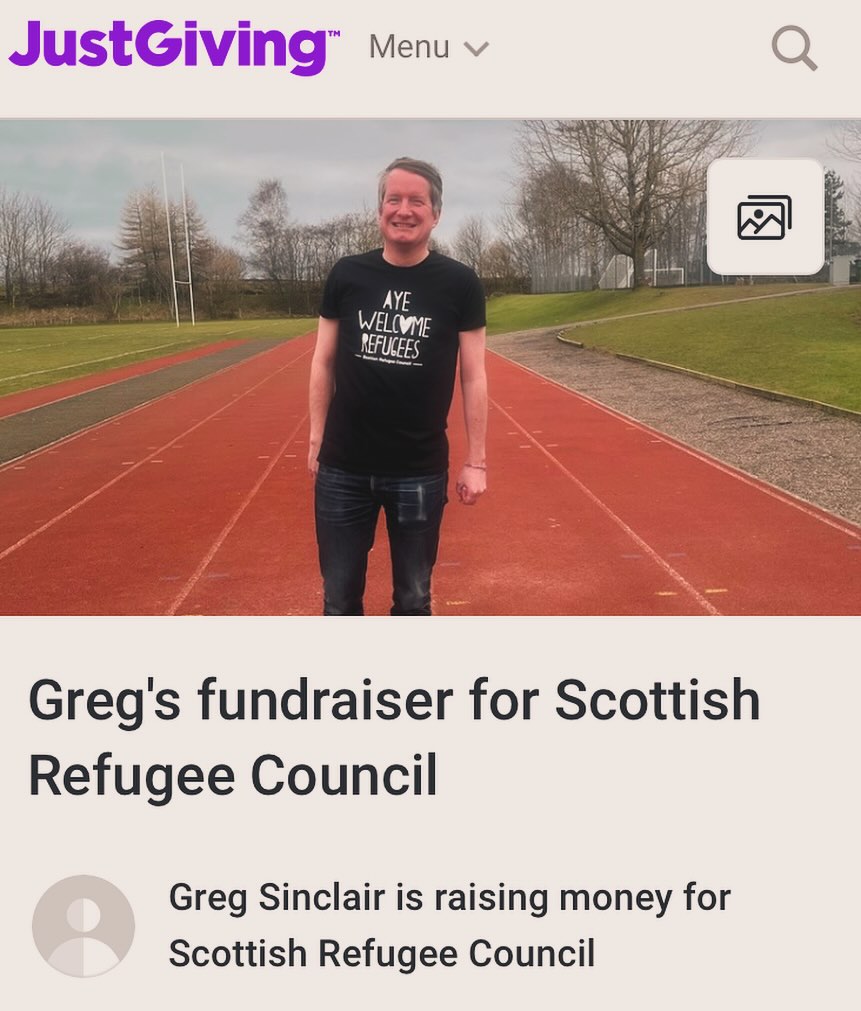 Time to support one of InsideOutside Therapy’s biggest supporters - Greg is running the Edinburgh Half Marathon raising funds for the Scottish Refugee Council. Please donate if you can and send your good vibes too. Thank you 💫 https://www.justgiving.com/page/greg-sinclair-1 #scottishrefugeecouncil #run #edinburghhalfmarathon #edinburgh #solidarity