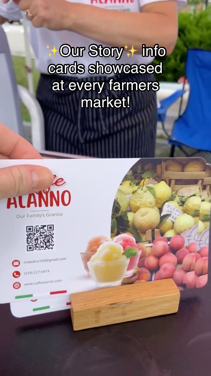 Small businesses are to be cherished and supported🫶🏼🌸 Learn more about ours, our family, and how we got here with a free info card with your farmers market purchase!
#smallbusinesssupportingsmallbusiness #smallbuisness #granita #granitasiciliana #familybusiness #boston #farmersmarket #granitaebrioche
