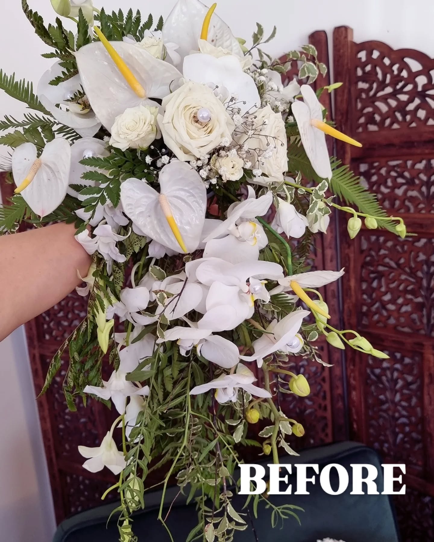 Before & After:
🌿 Zoe & Shauns forever keepsake of their special day. A thoughtful gift from Samantha 🤍 Displayed in our A3 Semi Pressed Frame. A gorgeous bouquet created by the talented @rainflowers_by_tracy .