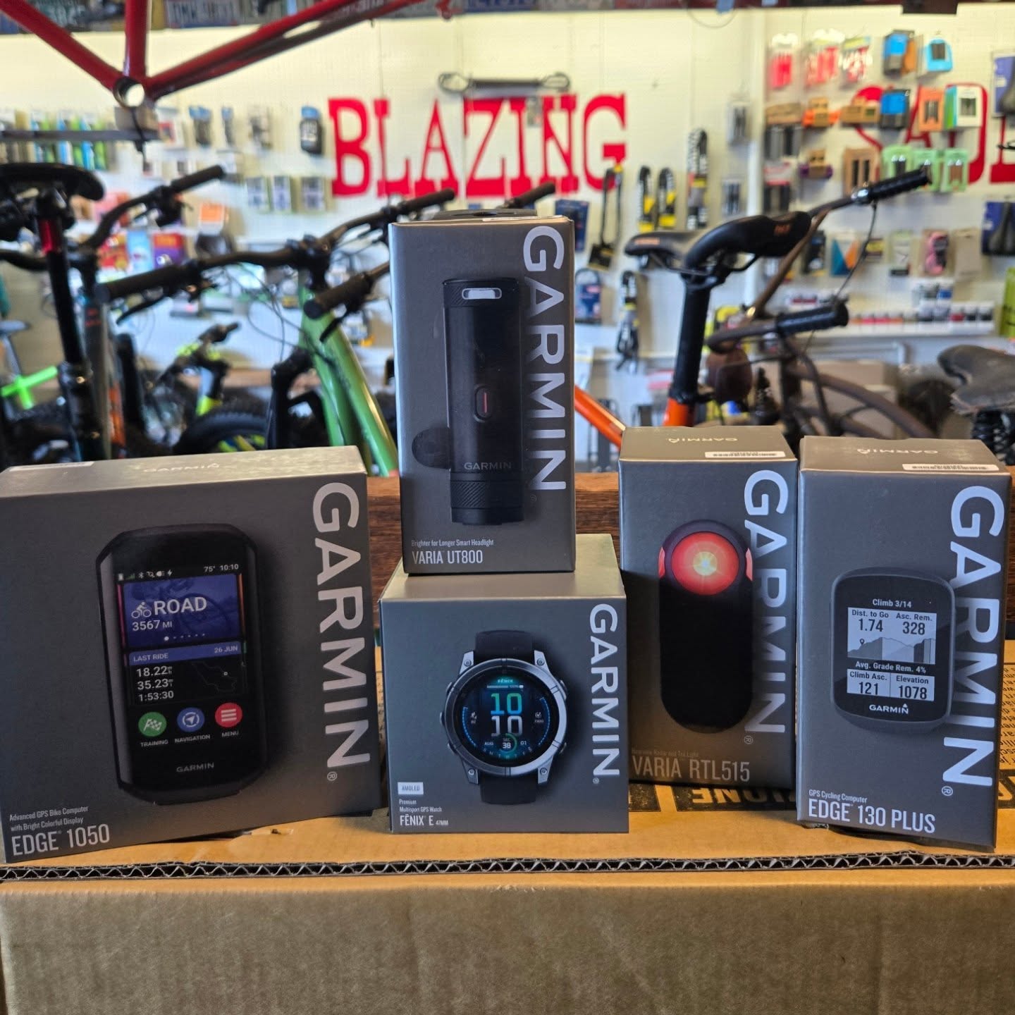 We are very happy to offer @garmin products for all of your cycling and fitness needs. The fantastic line of cycling computers and smart watches will help you elevate and track all of your fitness adventures. Their radar activated lights are the cutting edge of safety and visibility, keeping you and your riding partners in the field of view no matter what the conditions. Let us know if we can help you get outfitted.
.
.
.
.
#localbikeshop #ridesafe #bikegear #cyclinggear #garmin #shoplocal #locallyownedandoperated #friendlylocalbikeshop #rideon #clevelandbikeshop