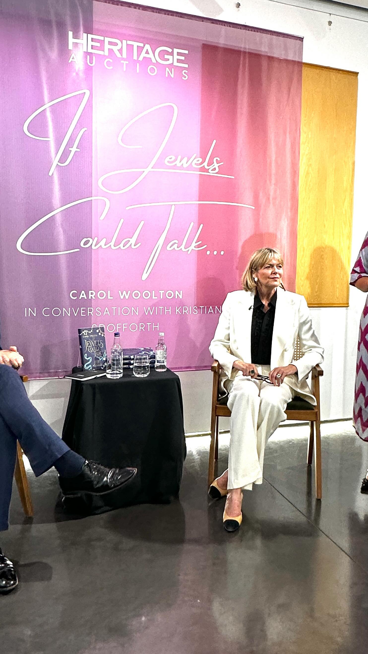 Legend @carolwoolton 💎talking about so much that I can relate to. Looking forward to reading “ If Jewels Could Talk” Thank you to @heritageauctions & @heritageauctions.uk for a wonderful evening 📖
#ifjewelscouldtalk #jewelleryauction