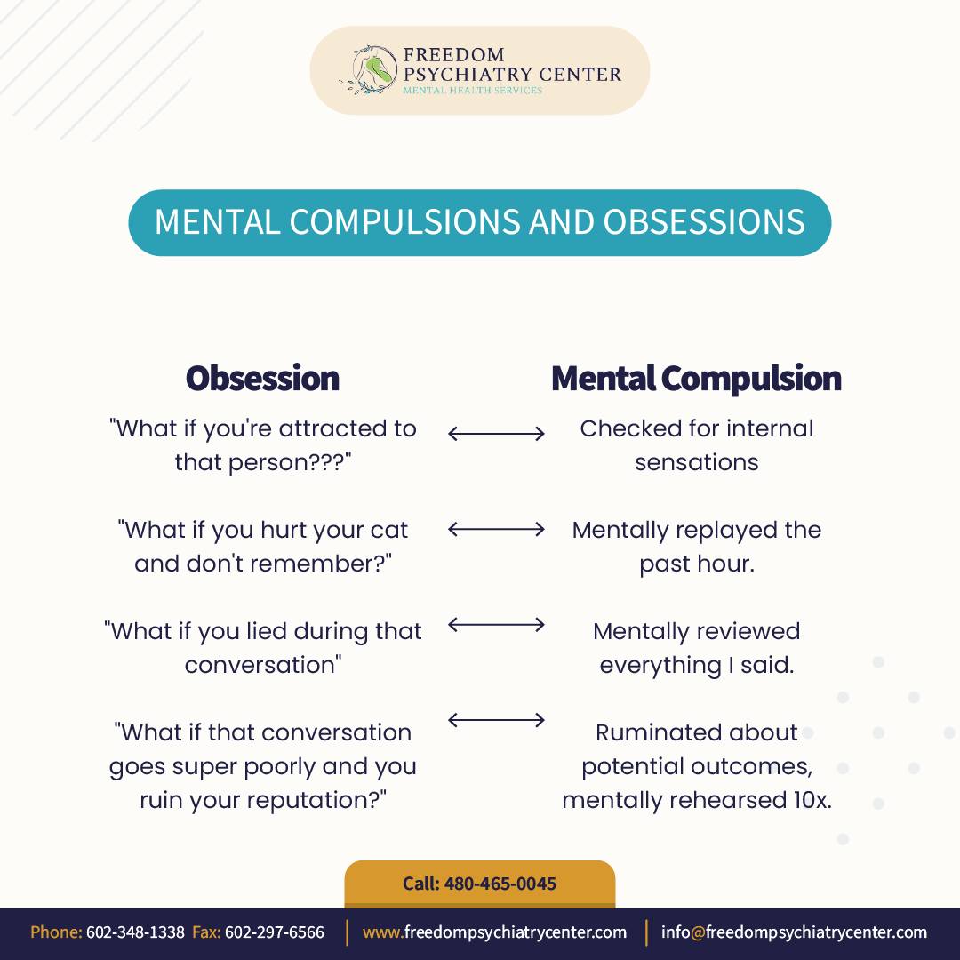 Not all compulsions are visible.
Some people with OCD don’t perform rituals you can see—they fight battles in their minds.
Endless reviewing, doubting, and replaying isn’t “overthinking.” It’s a real struggle. You deserve support and understanding.
#freedompsychiatrycenter #MentalCompulsions #PureOCD #OCDStruggles #MentalHealthAwareness #ObsessionsAndCompulsions #InvisibleOCD #OCDSupport #YouAreNotAlone #OCDRecovery #StopTheStigma #TherapyHelps #MentalHealthMatters #BreakTheSilence #MindHealth #FreedomFromOCD