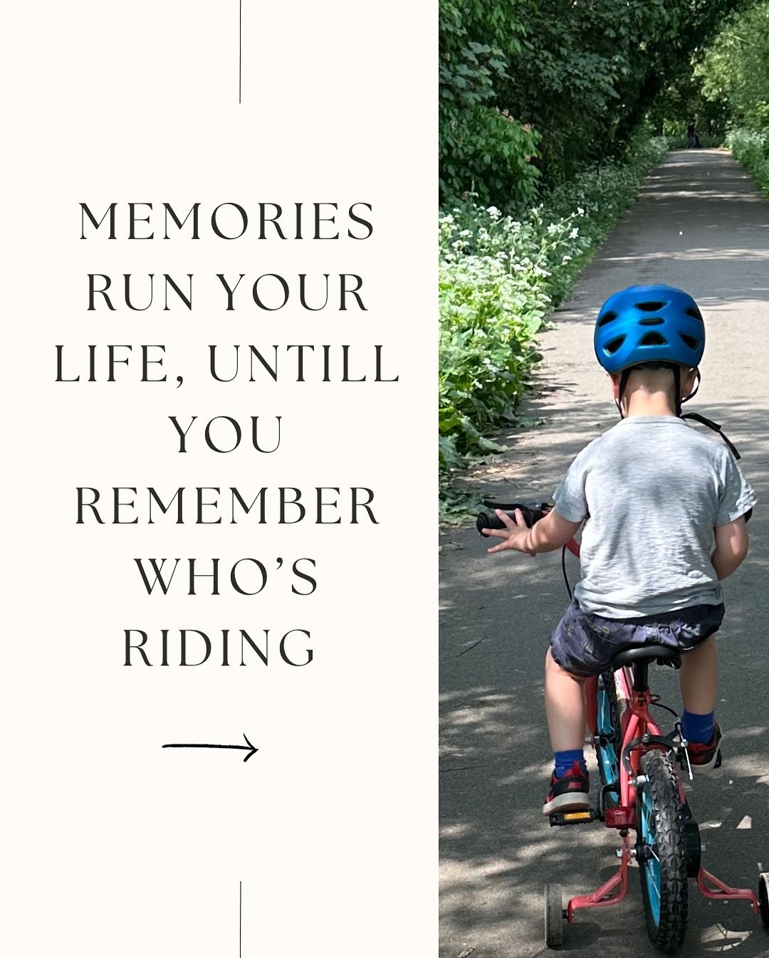 Why trauma is like riding a bike, and how to get off autopilot.