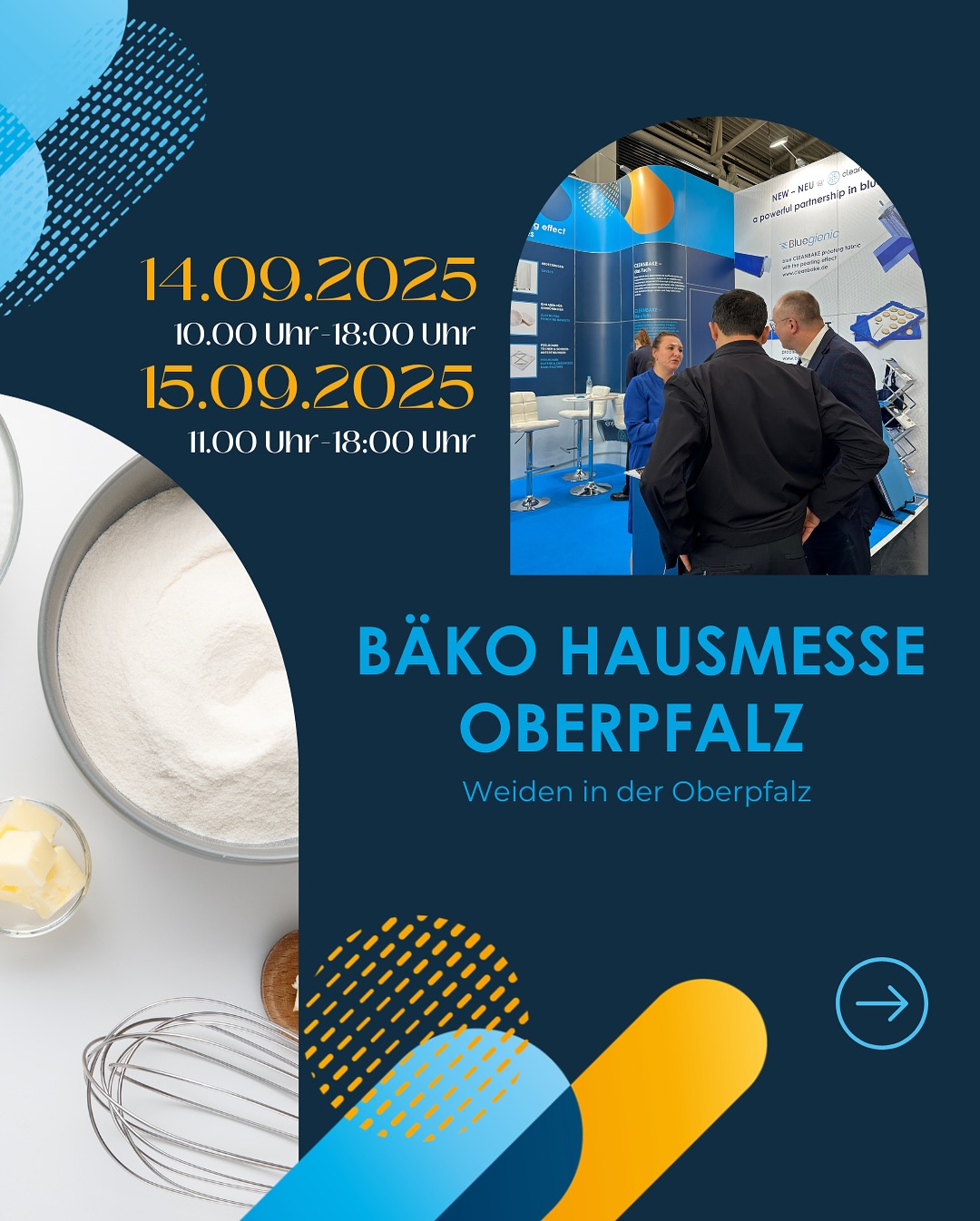 Wir freuen uns auf euer kommen auf die „BÄKO Hausmesse Oberpfalz“ in Weiden! 😍