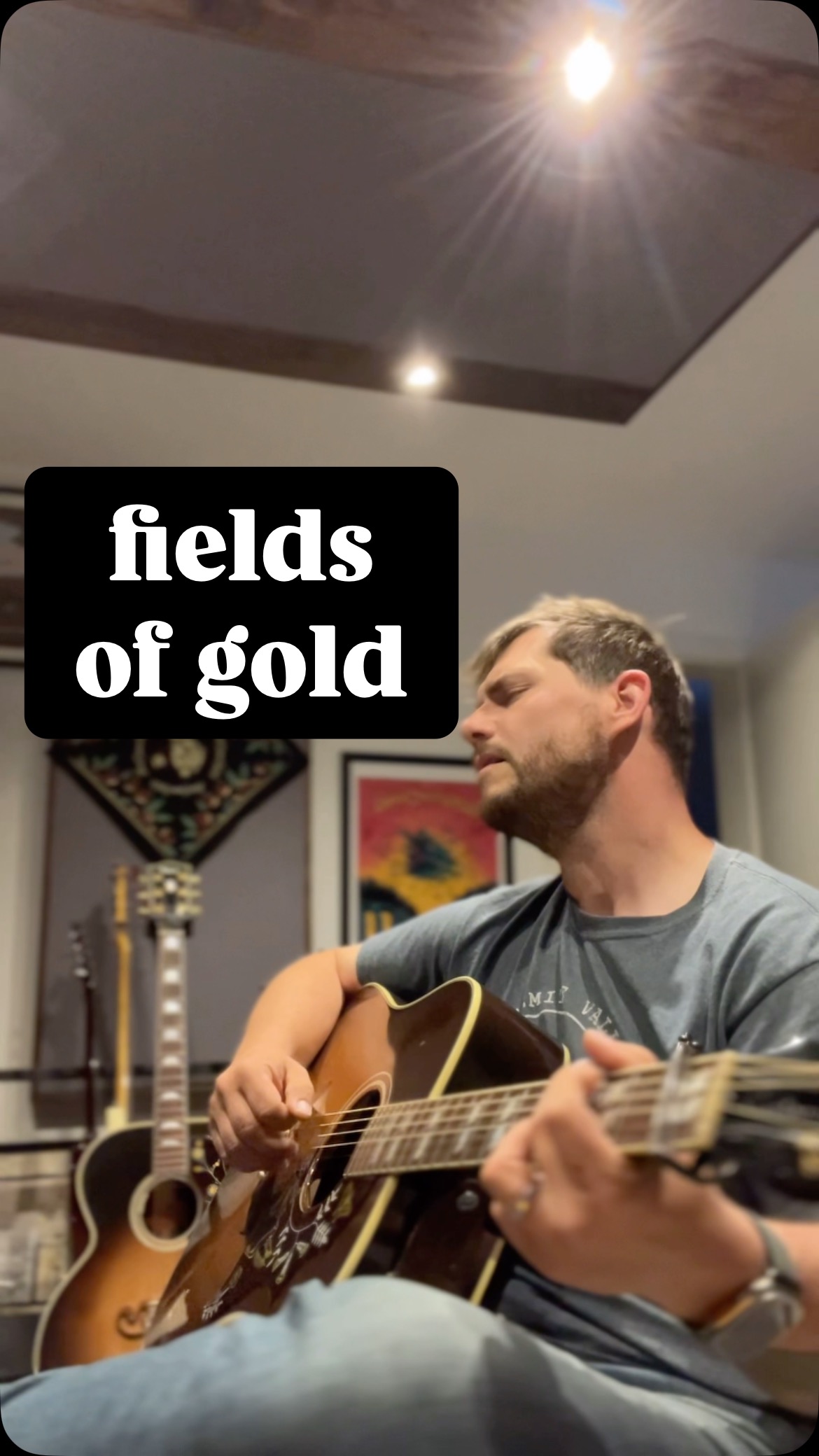 enjoy this beautiful song live and raw. #fieldsofgold #sting #cover #evacassidy #singer #songwriter #singing #live #unplugged