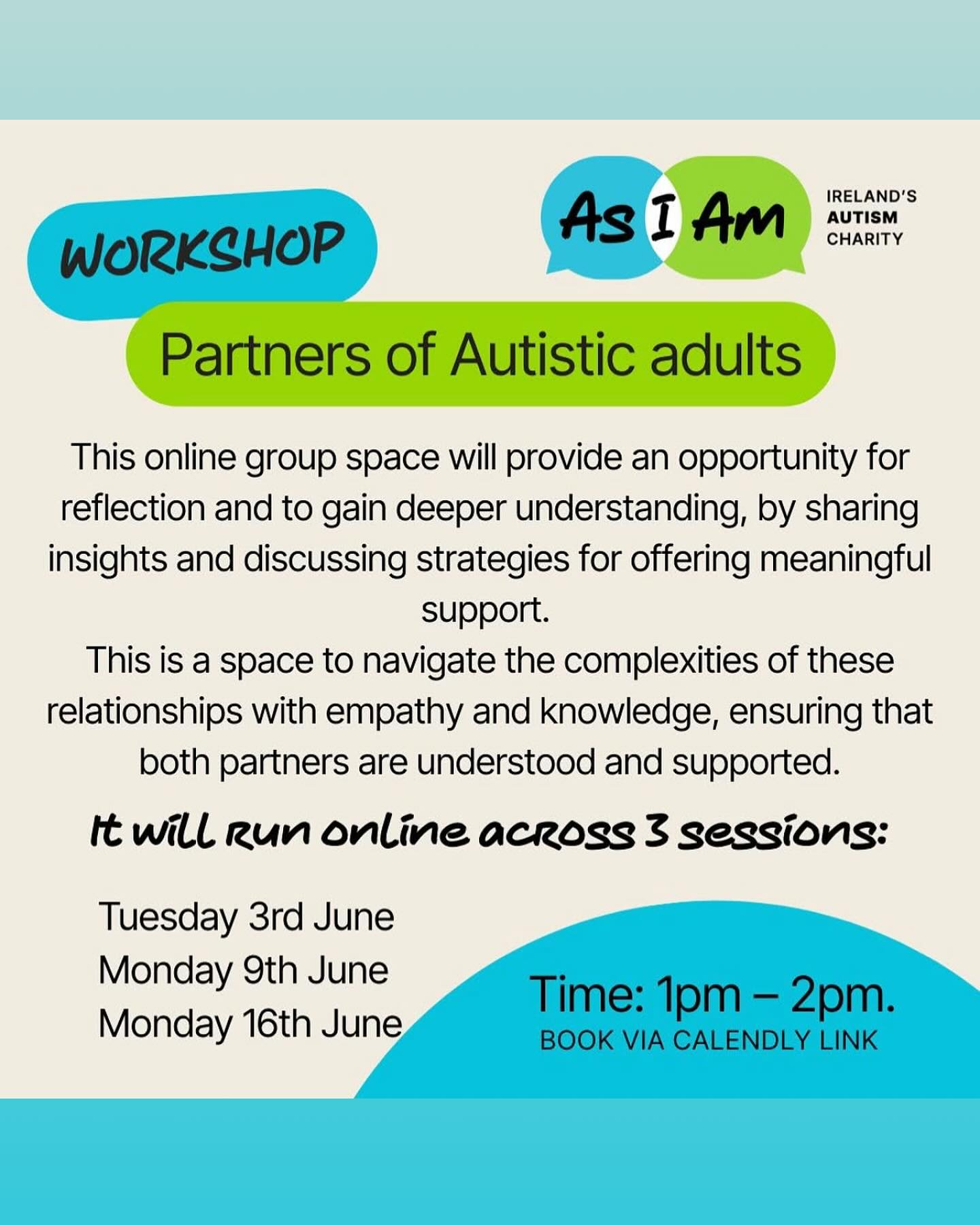 Workshop for partners of autistic adults