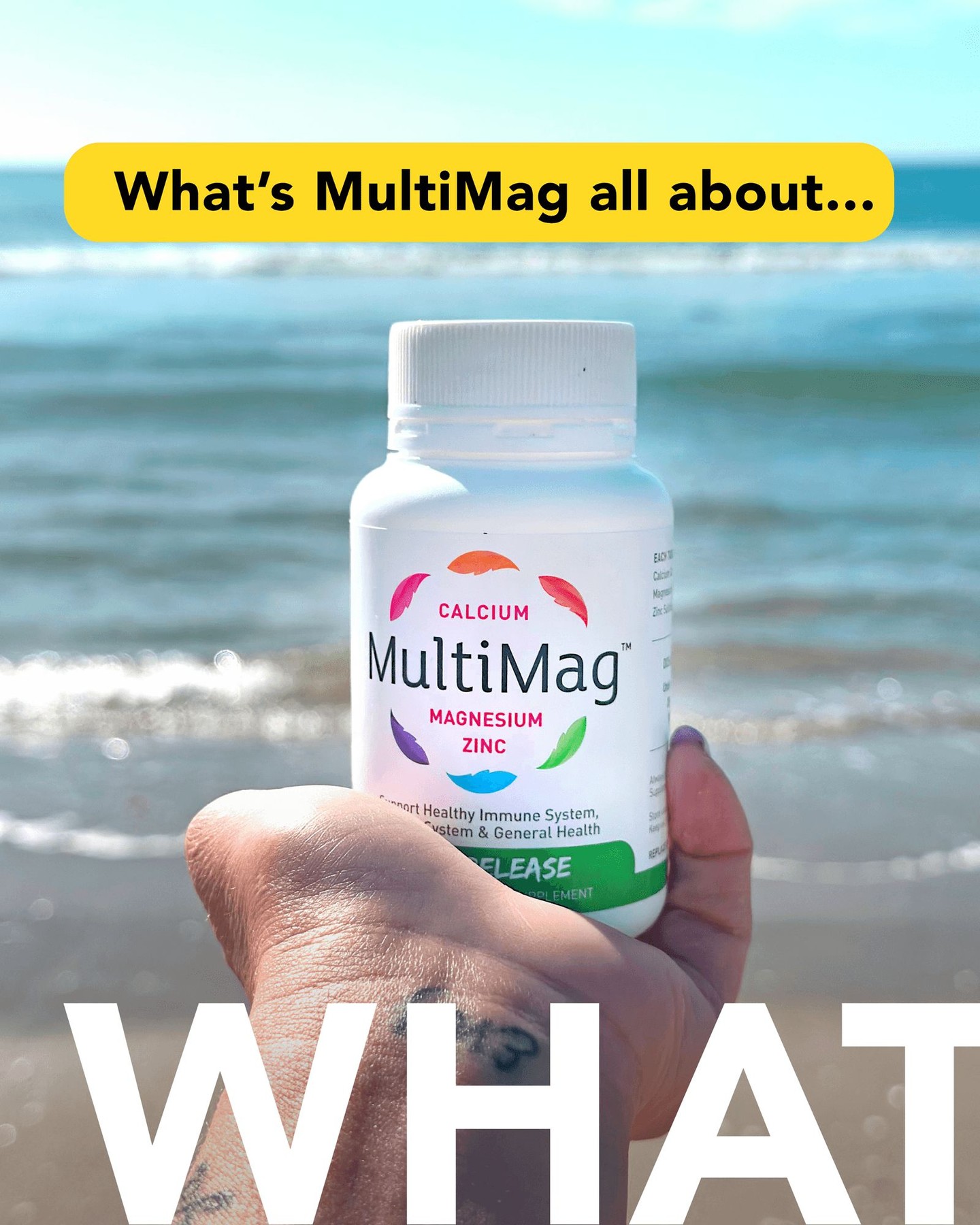 So, what is MultiMag?
It’s our hero product — a gentle, slow-release tablet packed with three essential minerals: magnesium, calcium and zinc.
Designed to support everything from energy to emotional wellbeing, MultiMag delivers steady, all-day support for your body, mind and mood.
💊 One tablet. Three minerals. All-day support for the whole family.
.
.
.
#MultiMagnz #magnesiumoxide #magnesium #calcium #zinc #healthnz #wellness #healthsupport #magnesiumsupport #familysupplements #supplementsnz #vitaminsnz #slowreleasemagnesium #womenshealth #muscle #musclerelaxation #relaxation #newzealandhealth