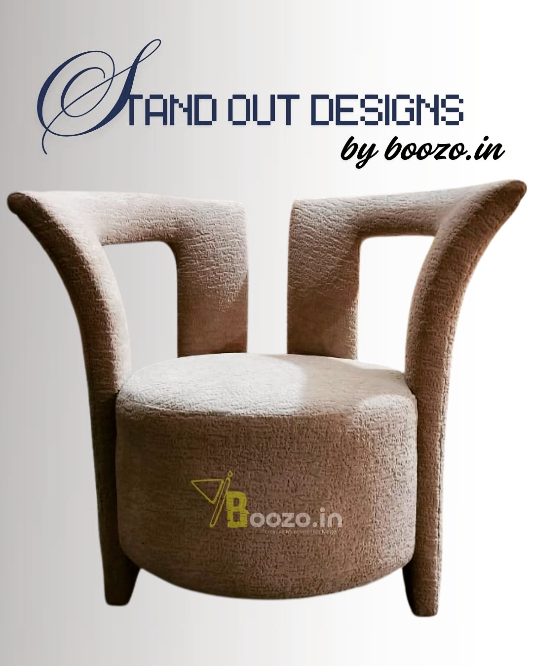 Designer Chair by Boozo.in
#designerchair #interior_and_living #luxurychair #singlechair #sofachair #sofachairdesigns #upholstery #upholsterychair #sofadesign #sofaset #boozo #sofanearme