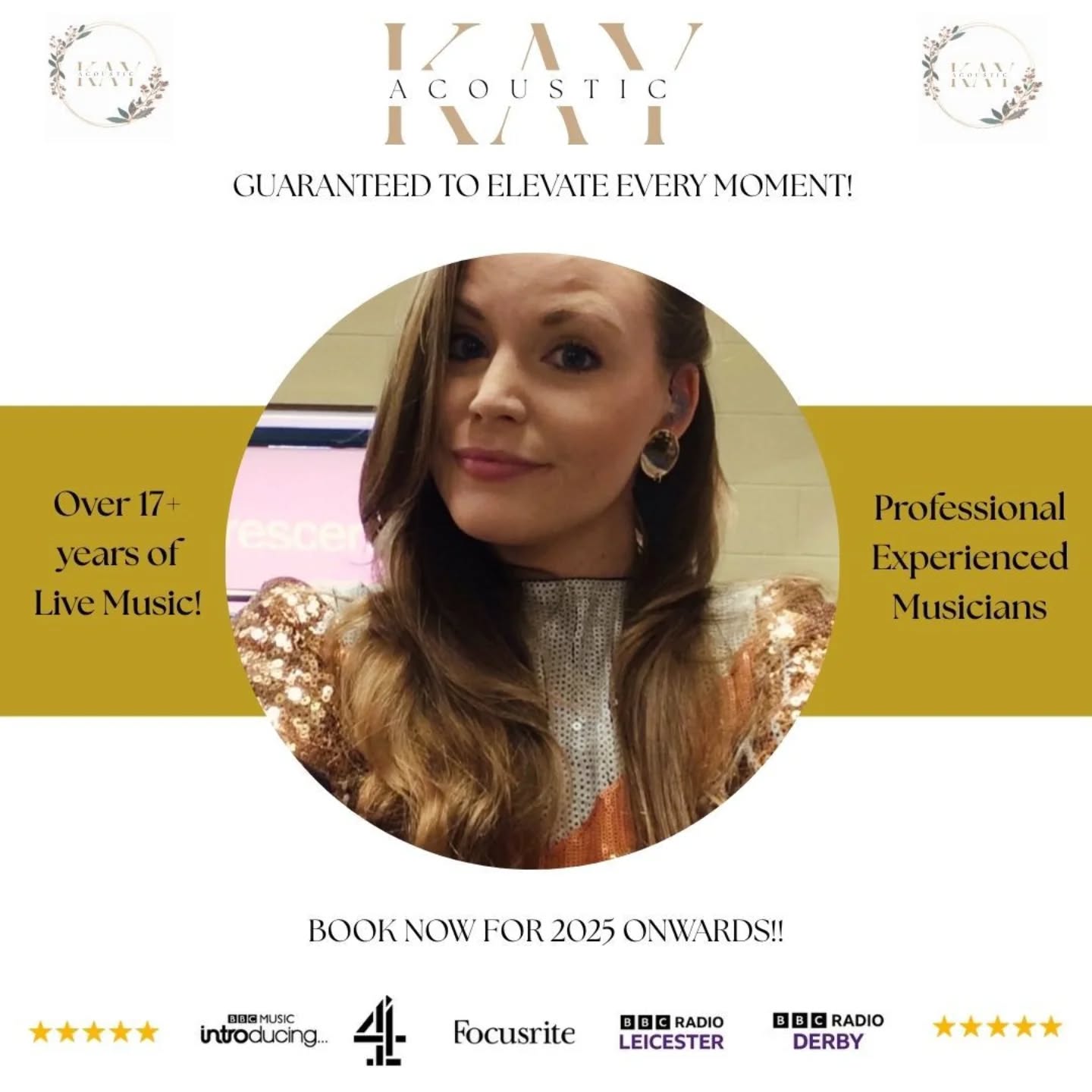 Book with us now!
www.kayacoustic.com
⭐️⭐️⭐️⭐️⭐️
#weddings #livemusic #entertainment #singer #leicester #Leicestershire #eastmidlands #music #wedding #ceremony #drinksreception #weddingsinger #duo