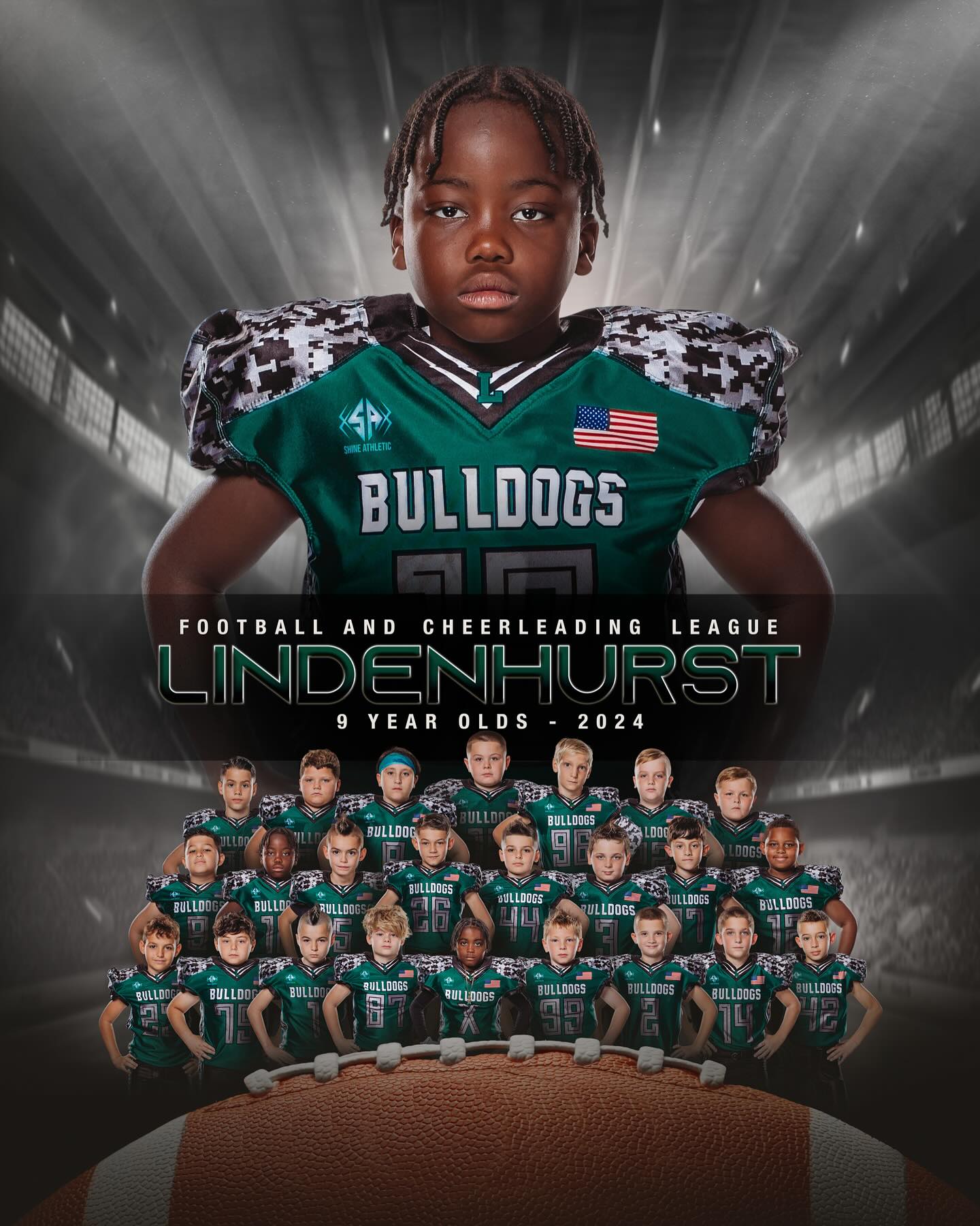 🌟 Say hello to the incredible Lindenhurst Bulldogs! 🐾 this is just a little example of all the fierce teams of the league! We’ve had an amazing time capturing memories with our hometown champs for the second year in a row — and guess what? We’re beyond excited to be back with them in 2025! Let’s go, Bulldogs! 📸💚 #LindyStrong