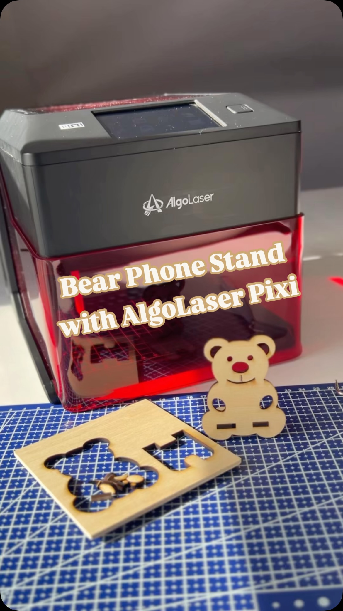 Making this little bear phone stand with the @algolaser Pixi was so easy and fun! 🐻✨ The best part? You can create projects right on the machine—no extra software or PC required.
Use code Algopoxi for a discount when you grab yours!
#algolaser #algolaserpixi #pixilaser #laserengraving #lasercutproject #woodproject #woodworkingdiy #lasermachine #diyphonestand #laserforbeginners #smallbusinesssupplies