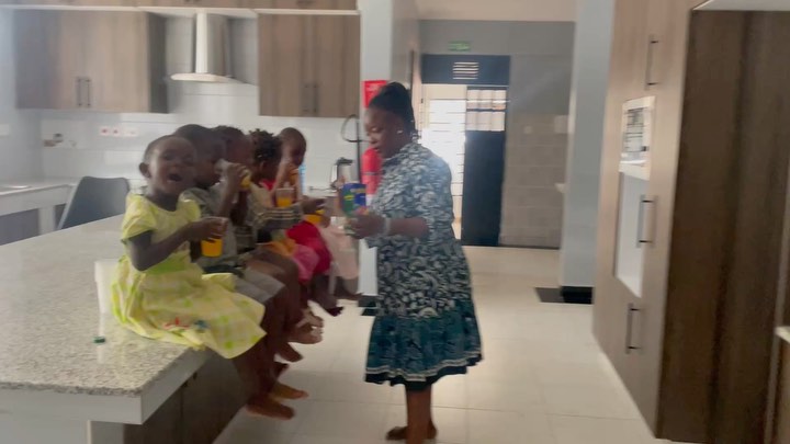 Could there be a cuter line of little juice drinkers?