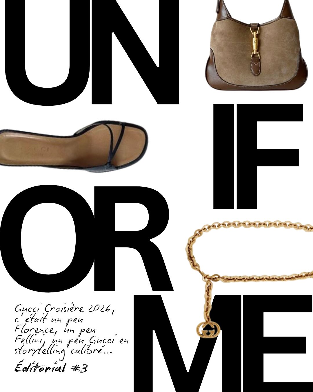 La collection Croisière 2026 Gucci, elle était pour qui, pour quoi? À ceux qui préfèrent les paradis fiscaux ou tropicaux?
.
.
.
.
.
.
.
#uniforme #magazine #fashionlaw #fashiondesign #fashionbusiness #fashion #fashionmagazine #style #fashionweek #mode #lifestyle #model #uniformemagazine #gucci #guccicruise