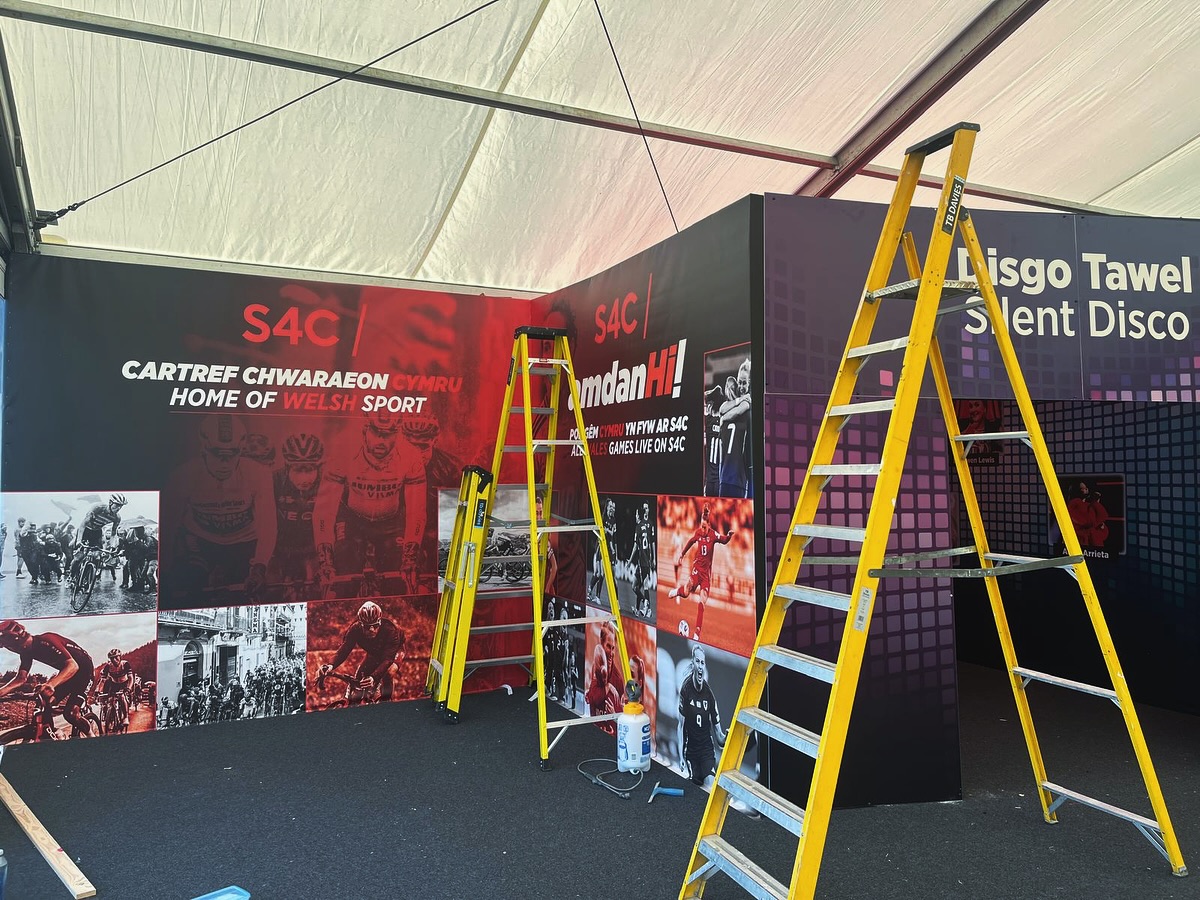 Large format exhibition graphics for @s4c for this years @eisteddfod. Utalising multiple substrates and sustainable manufacturing, needless to say it’s looking epic! 💪 #design #create #install #wearesemaphore ⚡️