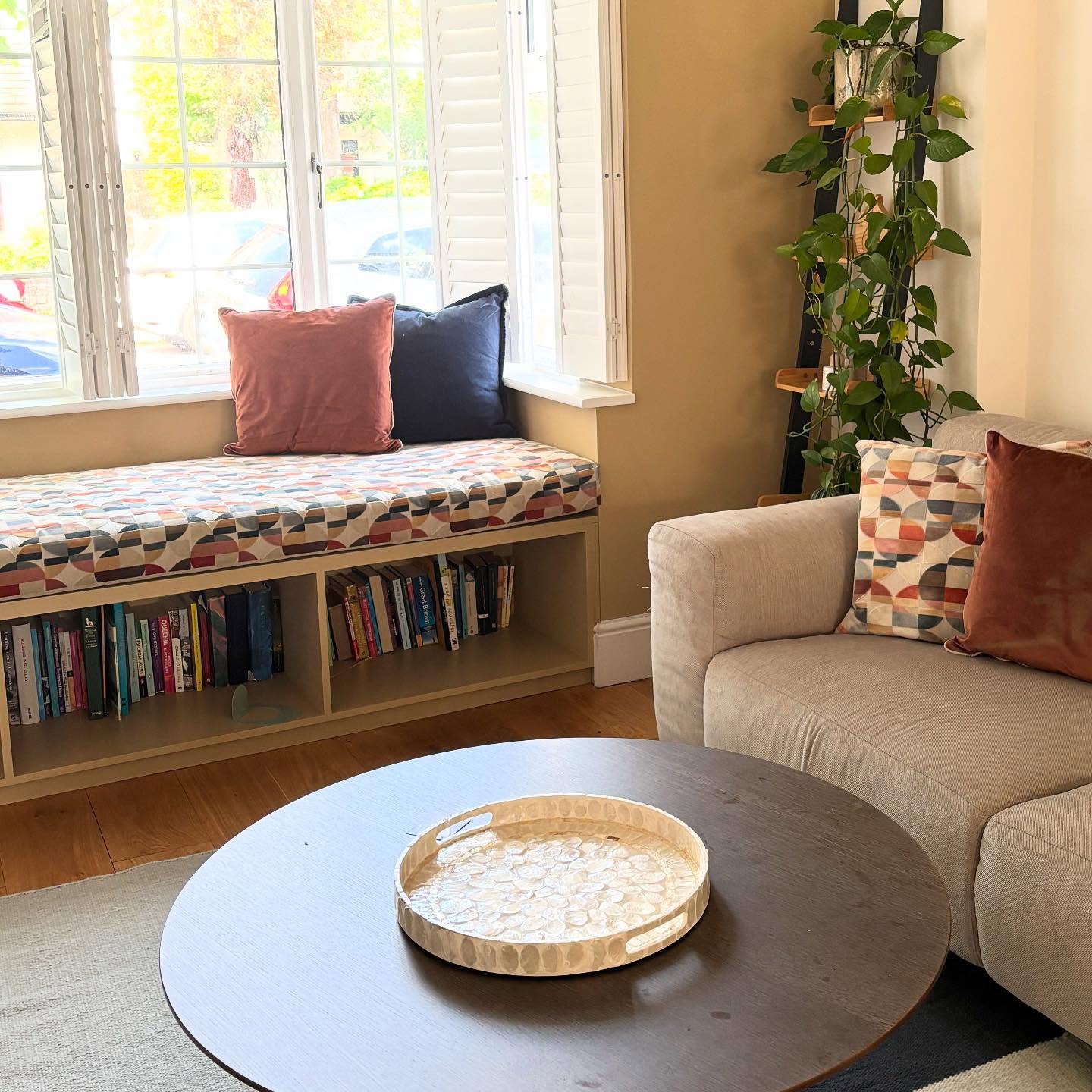 Reading corner which I designed. A pic from my latest project in Muswell Hill. #interiordesign #londoninterior #renovation #homestyling #goldersgreen #finchley #hampstead #millhill #design #designer #architecture #homedesign #eastFinchley #moderndesign #interiordesign #moodboard #styling #interiorlondon #kitchenisland #kitchendesign #mood board. #homeoffice