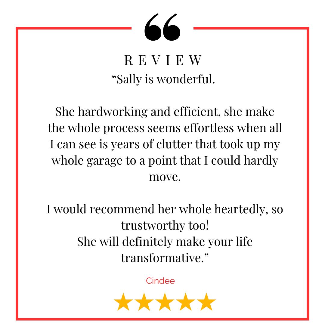 Thank you Cindee! We loved helping you kickstart your Decluttering journey 🤍