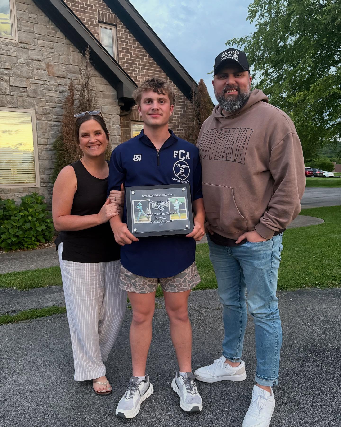 Big time congrats to @_cohen.clayton for winning MVP of the Year for this year’s @fcafalconsbaseball team. He played a heck of a season. Proud of you, Cohen!