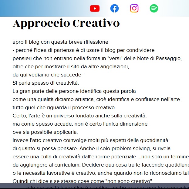 questo è il blog del sito percorsoarmonico.com,
l'idea è di condividere argomenti
più discorsivi, o di approfondire i temi delle Note che pubblico di solito...
...oltre che presentare il sito da altre angolazioni 😊
questa è un anteprima rapida, per l'articolo completo passate al sito o su facebook
#pensierocreativo #blogpersonale #schemi #identificazione #problemsolvingskills #percorsoarmonico