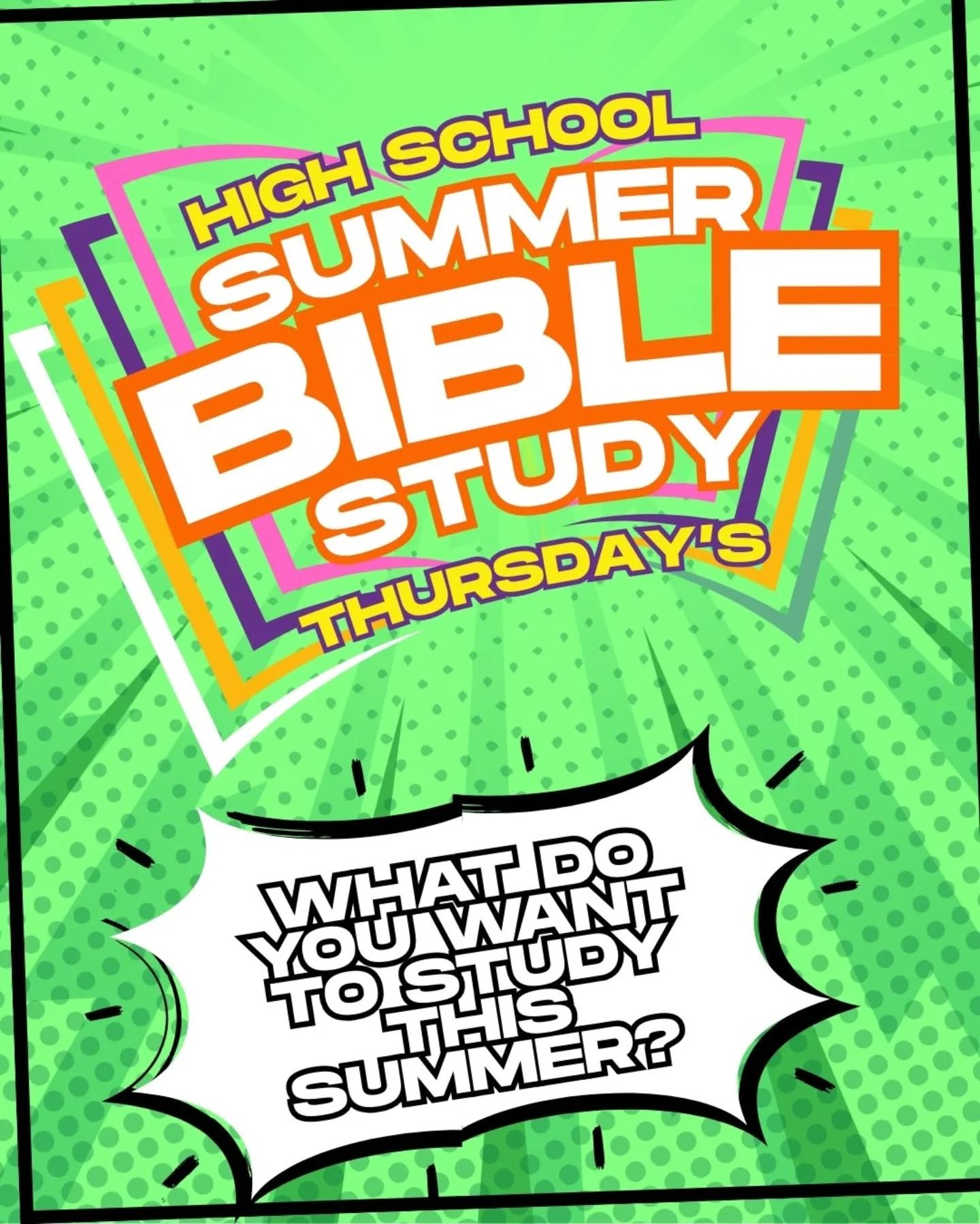Thursday this summer we will again be having Bible Study at Panera, Mill Run (10-11:30am). We'd love to have you join us and we'd love to hear if you have a book, character or topic you'd like to study this summer. Message it here or text Steve, 614-448-8499.