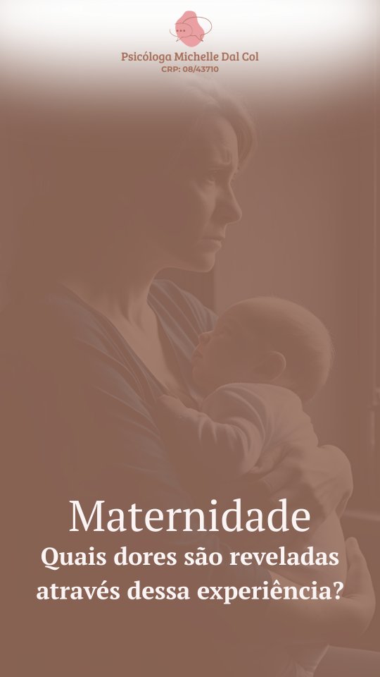 A chegada de um filho pode despertar emoções intensas e, às vezes, difíceis de entender. Ansiedade, culpa, irritação… tudo isso pode ser sinal de algo mais profundo. Não é falha — é um chamado do seu mundo interno.
Acolher essas emoções é um passo importante no caminho do autoconhecimento. Você não precisa passar por isso sozinha. Acolher a mãe também é cuidar da criança!
Se você se sentir pronta para cuidar desses assuntos internos, entre em contato comigo, será um prazer acolher você!
Psicóloga Michelle Bach Dal Col
CRP: 08/43710