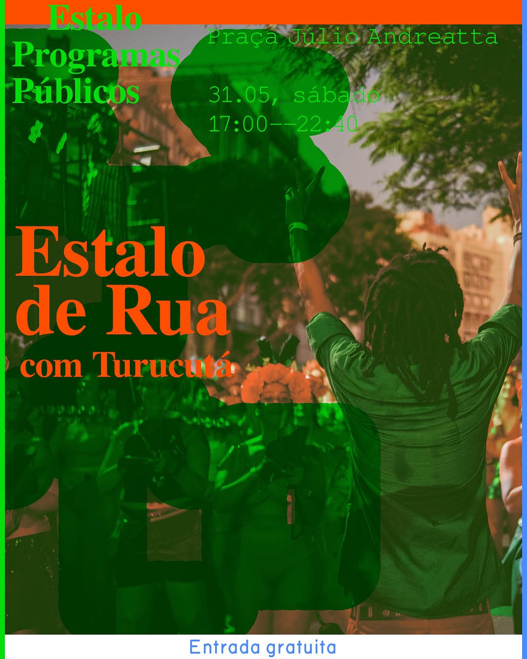 PROGRAMAS PÚBLICOS 🫰14ª Bienal do Mercosul
Nosso último encontro dos Programas Públicos será no Estalo de Rua, circuito de shows que acontecerá neste sábado, na Praça Júlio Andreatta, entre a Avenida Ceará e a Benjamin Constant.
A Turu, apelido afetuoso da @turucuta - Batucada Coletiva Independente, é bloco de carnaval de rua, escola de música e grupo show! Um grupo nascido em 17/03/2008 no Afrosul Odomodê, em Porto Alegre/RS, a partir da vontade de alguns aprendizes de percussão de ocupar o espaço público com música e muita alegria.O seu nome é uma onomatopeia e faz referência a uma célula rítmica clássica de um importante instrumento de bateria de escola de samba, o repinique. A percussão pesada, composta por Surdos, Caixas de Guerra, Repiniques, Tamborins, Chocalhos e Agogôs, típica de uma bateria de escola de samba, é a grande identidade sonora do grupo. A batucada encanta o público, e é melodicamente acompanhada por instrumentos de sopro, cordas e por vozes, também. A Turu referência e valoriza aqueles que vieram muito antes no cenário cultural popular do Brasil. Máximo respeito às agremiações do Carnaval. O seu repertório é intenso como os sambas-enredos, mas também suingado como o Axé, dançante como o Funk e raiz como o Ijexá. Esses são alguns dos gêneros musicais contemplados no seu repertório. A diversidade rítmica (e de gente) é a grande marca desse bandão.
Além da Turucutá, teremos a presença de @jessiejazzoficial, @dessaferreiraoficial, @viridiana.music e @salnasalada.
Patrocinador: @banrisul
Financiamento: PRÓ-CULTURA - Lei Estadual de Incentivo à Cultura - #proculturars @sedac_rs #culturaessencial
Realização: Fundação Bienal do Mercosul e Lei Federal de Incentivo à Cultura
#14BienalDoMercosul #BienalDoMercosul #BienalDoMercosul2025 #ProgramasPúblicos