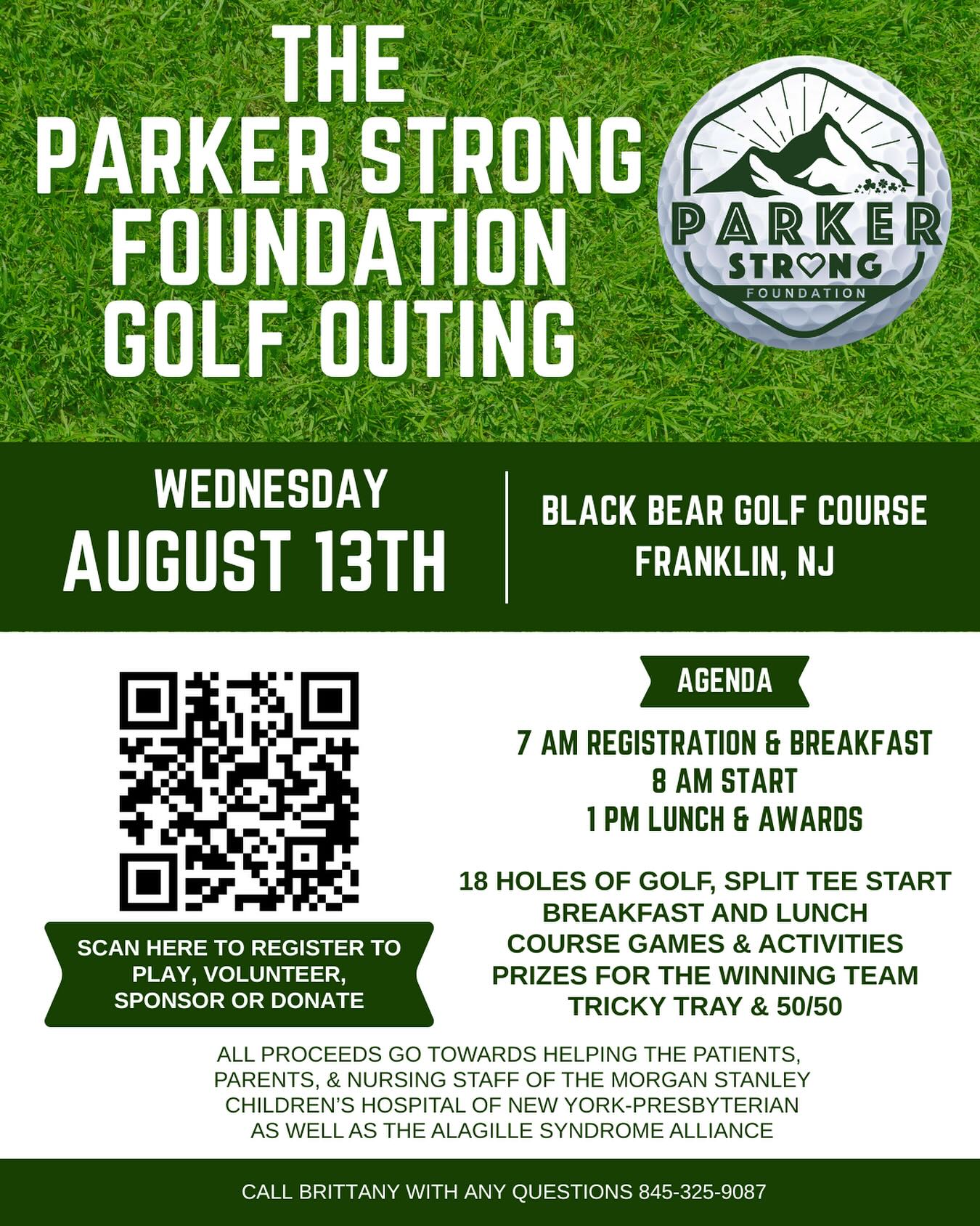 We are so excited for our 2nd annual golf outing in August. Registration is open to play and support! We are looking for sponsors and tricky tray raffle donations. A tax ID letter can be provided for any donations! All proceeds go towards helping patients at Morgan Stanleyâs Childrenâs Hospital of New York. We look forward to seeing you out there! Link to register is in the bio đ
