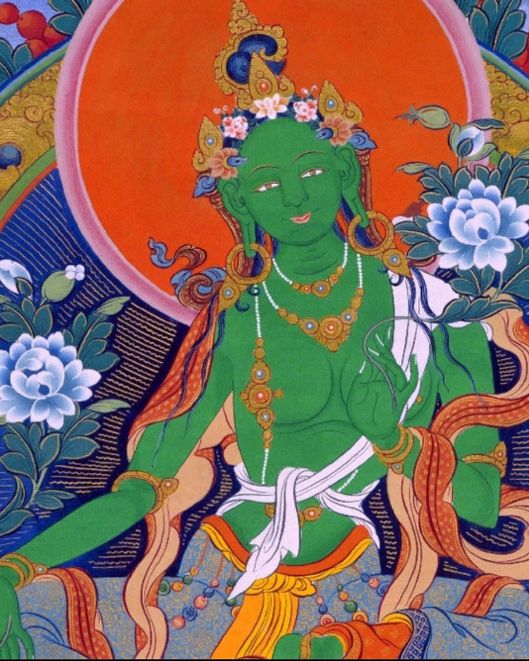 Yogis, join us on Saturday! ✨
After last Saturday's beautiful introduction to White Tara and self-compassion, Sarah is excited to share the powerful energy of Green Tara this Saturday at 8:30am!
Known as the “Mother of Liberation,” Green Tara instantly responds to those who call upon her, helping us overcome fears with swift action and deep compassion. She's invoked for protection, guidance, and clearing obstacles. Plus, her widely recited mantra is a source of peace and relief from suffering.
Join us on the mat and continue your learning!