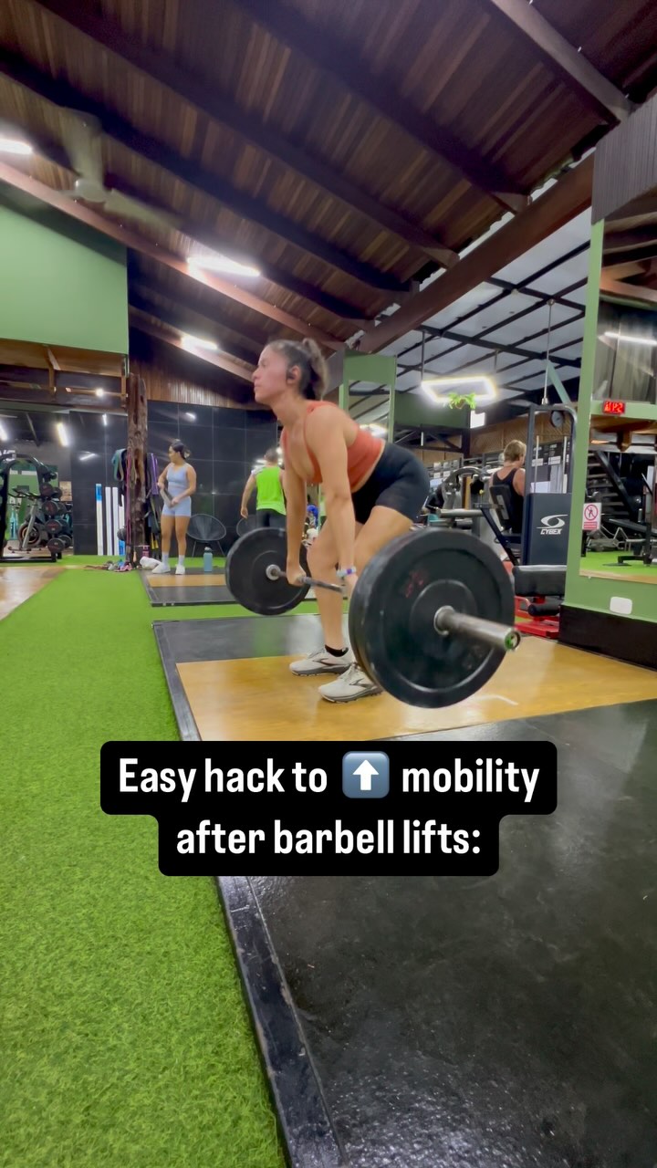 That ah-ha moment 💡 when you realize you can just follow up heavy barbell work with lateral + rotational movements so it decompresses your back by the time you leave the gym and you walk out the door with buttered hips & a pep in your step