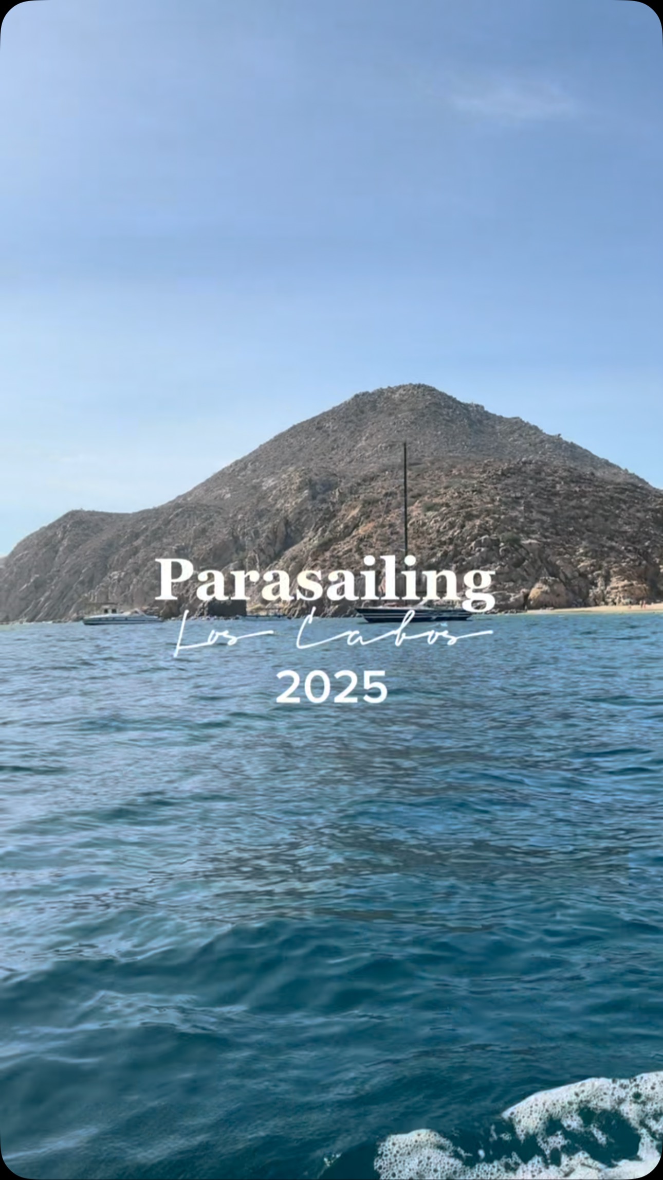 Soaring high above Cabo San Lucas with nothing but ocean breeze and pure adrenaline! 🌊✨ Parasailing always gives me a whole new perspective of this stunning destination—peaceful, thrilling, and absolutely unforgettable. #neverlosttravels #parasailing⛵️ #CaboAdventures