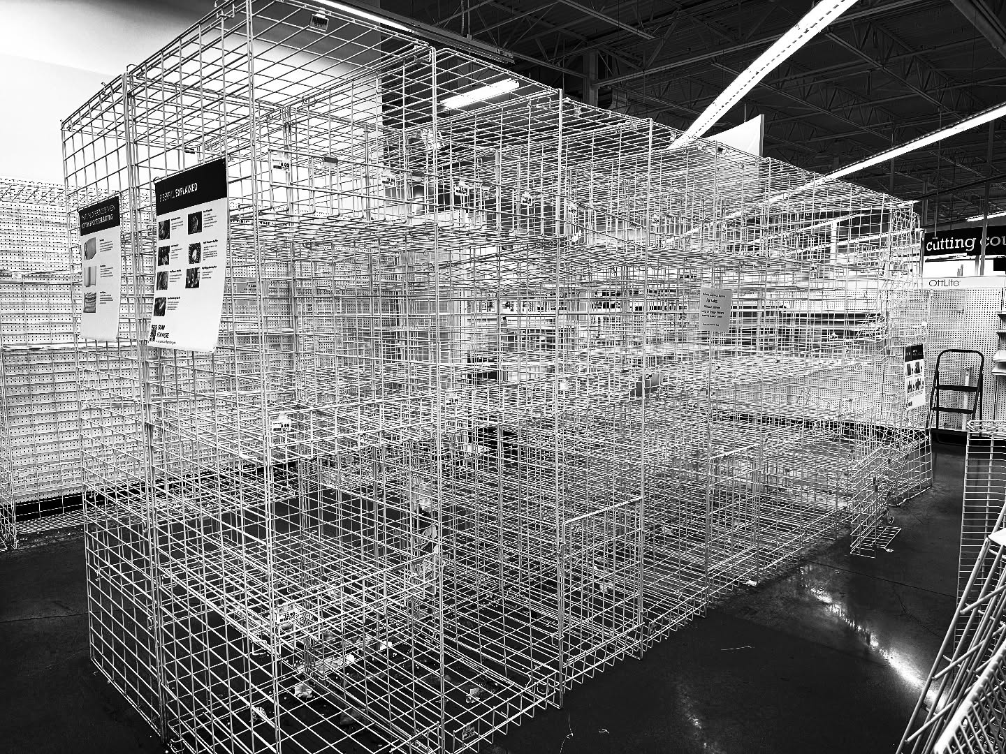 Empty fixtures at #joannfabrics
#blackandwhite