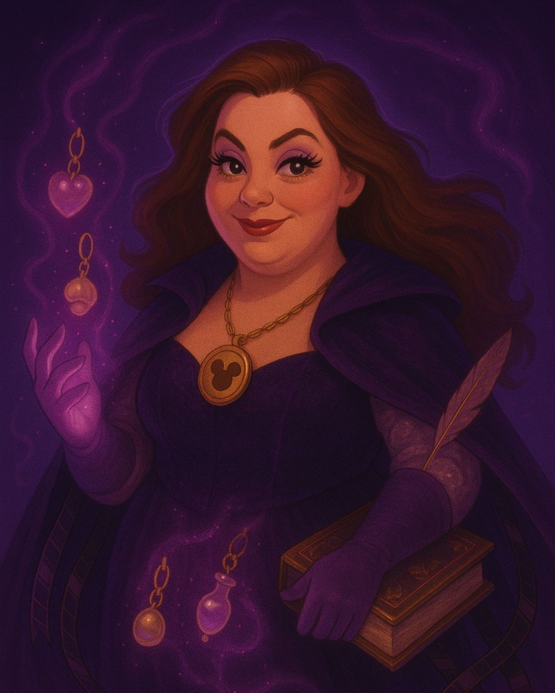 ✨ Mirror, mirror on the ‘Gram… who’s the most fabulously villainous of them all? 😈💜
I asked AI to turn me into a Disney villain, and honestly? Obsessed.
They say she used to be a fairy godmother… until she traded pixie dust for potions and a well-worn grimoire.
Now she enchants lockets, collects secrets, and rewrites happily-ever-afters like it’s her full-time job.
(And yes—she still breaks into dramatic musical numbers.)
#DisneyVillainEra officially activated 💫
Shoutout to @onedayoutthere_ for putting this wicked little idea into my head!