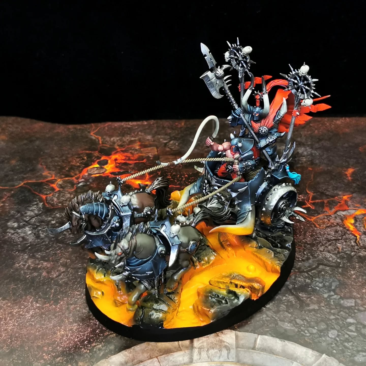 Char du chaos
Niveau 2 - Table top Confirmé
SpearHead Chaos - Slave to Darkness
Socles lave imprimés par le copain @studio_de_saint_chat , au top 🤓
#painting #paintingwip #paintingwarhammer #Warhammer #Warhammercommunity #slavetodarkness #slavestodarkness #chaos #chaosarmy #miniaturewip #miniatureart #minis #lava #lavaeffect #lavabase #airbrushpainting #airbrush #airbrushart #aos #ageofsigmarminiature #ageofsigmararmy #ageofsigmar #aosminis #aoschaos #ageofsigmarpainting #chaospainting #3dsculpting #3dprint #basing #3dbase