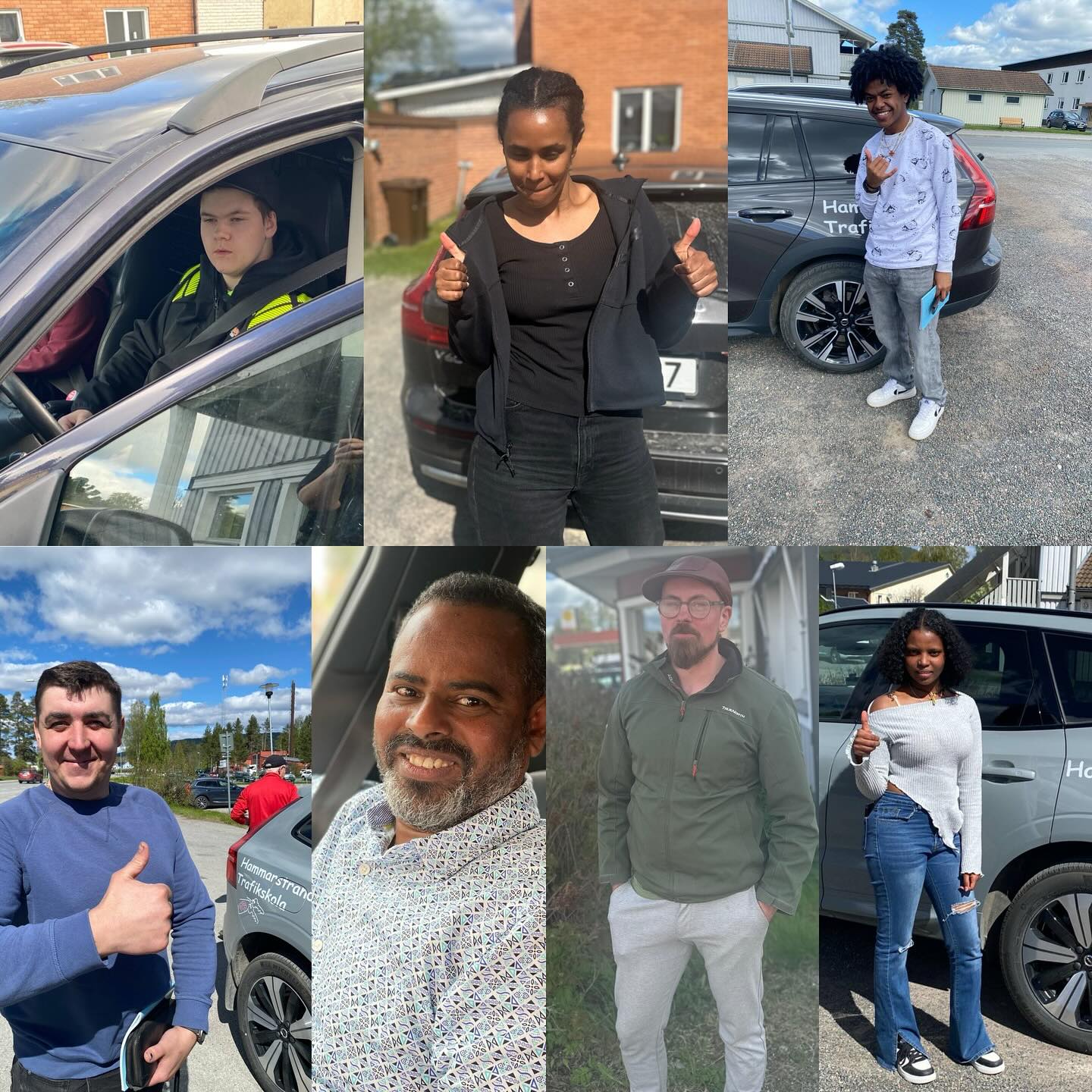 Grattis till alla olika körkort 🚗🚗 Theo, Mekdes, Yosief, Denys, Tewelddbrhan, Jan Olof och Delina #körkort #hammarstrandstrafikskola