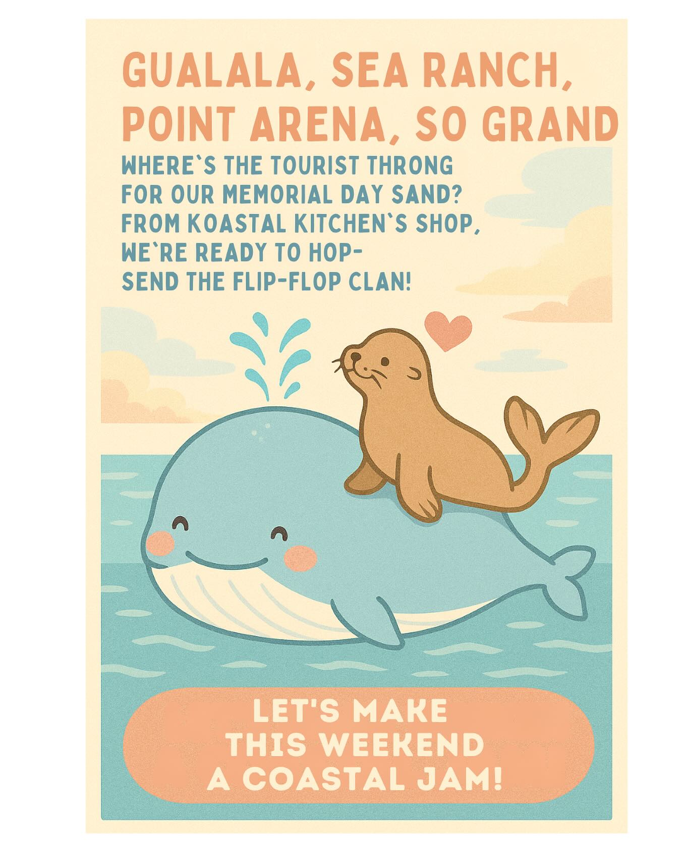 Manifesting! Pulling in all the good vibes and positive energy. Come shop Gualala Local! Shop online too! Link in bio. #shopmendonoma #gualalaca #searanchcalifornia #shopsmall #shopsmallbusiness #TheKoastalKitchenShop #YourKreativeKitchenShop #KoastalKitchenGualala #searanchcalifornia #searanchlodge #searanchwedding