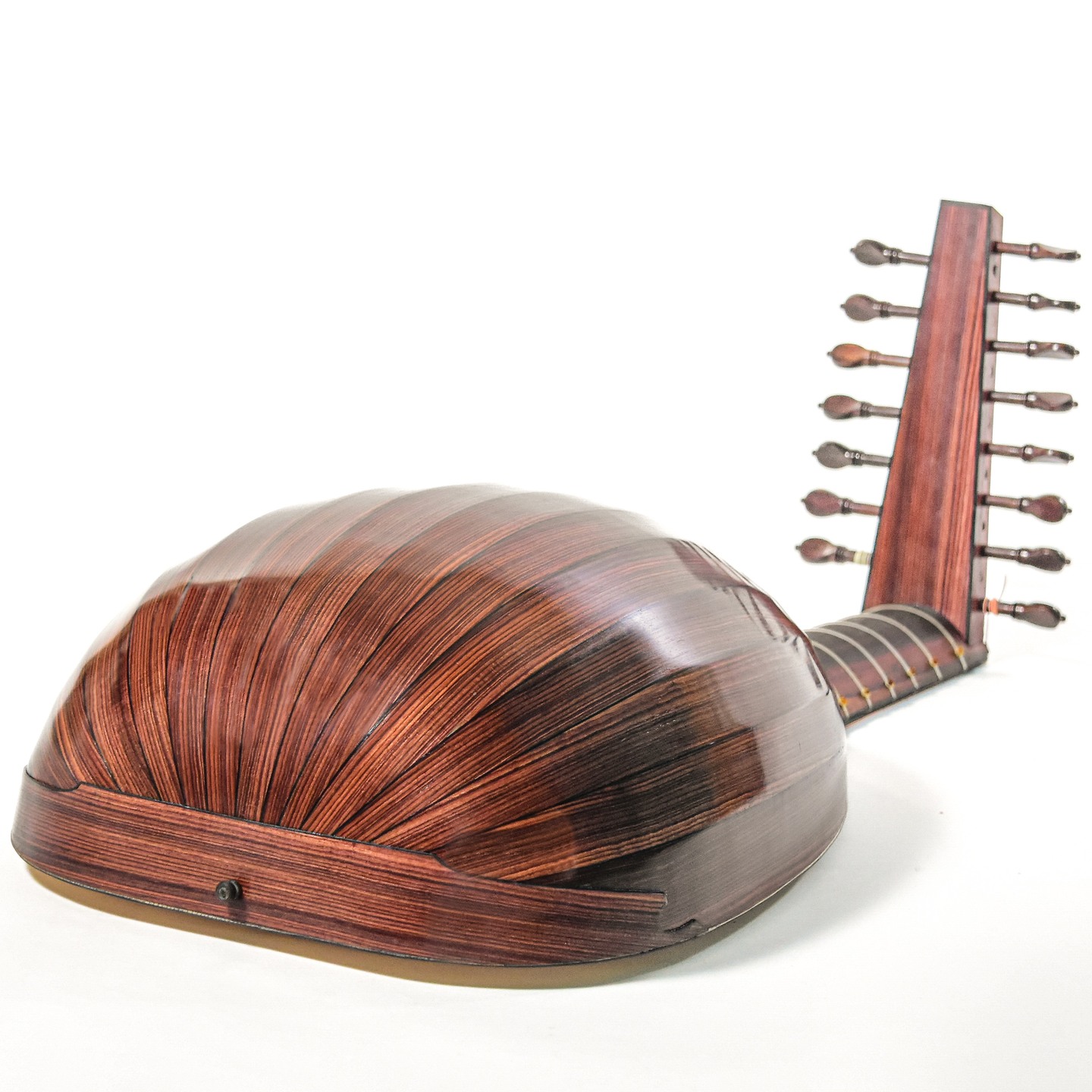 Reconstrução do alaúde renascentista baseado em Sixtus Rauwolf feito em Jacarandá Violeta e Ébano. #historicalluteconstruction #earlymusic #periodinstruments #renaissancelute #renaissancemusic #luteriaufpr #earlyinstruments #laudrenascentista #alauderenascentista #teorba #tiorba #theorba #archlute #arquialaude