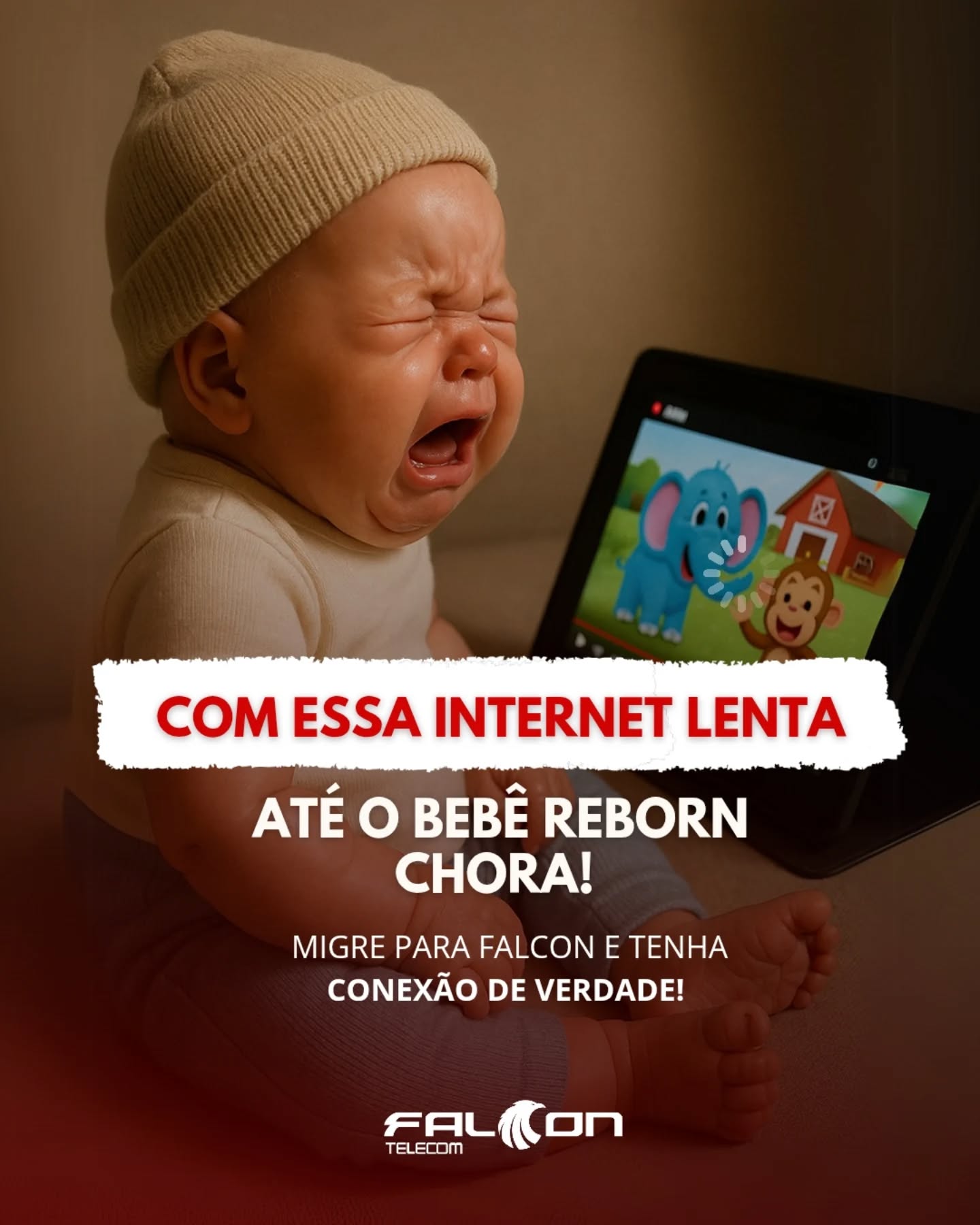 Se até o bebê reborn tá chorando, é porque o negócio tá feio! 👶😭
Não fique mais sofrendo com conexão ruim, tenha mais conexão e estabilidade com a melhor Internet de Campo Grande.
Conheça nossos planos. 🦅
.
.
.
.
.
.
.
.
.
.
.
.
.
.
.
.
.
.
.
#bebéreborn
#bebereborn #internetrapida
#zonaoesterj😍💞
