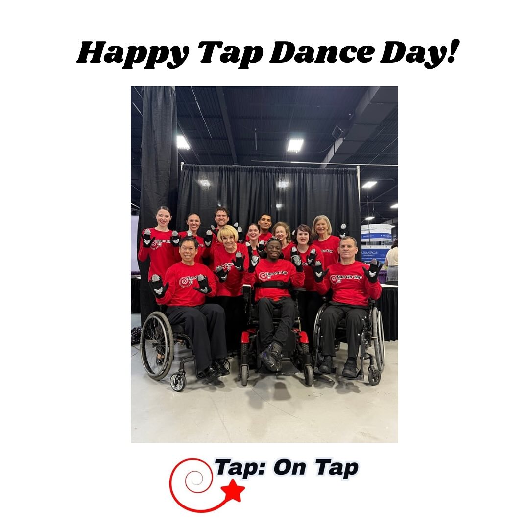 Happy Tap Dance Day from Tap: On Tap! #marysixrupert #tapontap #msrtapontap #tapdance #tapdancing #tapdancer #tapdancers #newyork #newyorkcity #nyc #nyny #newyorknewyork #followme #followforfollow #instalike #instagood #instadance #tapdancinghandsdown #tapgloves #tapboard #inclusion #inclusivity #allabilities #wheelchair #diversity #nationaltapdanceday #internationaltapdanceday #tapdanceday