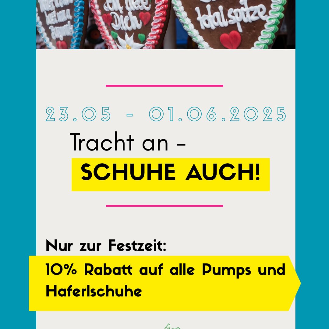 Ob Haferschuhe für die Lederhose oder elegante Pumps fürs Dirndl, bei uns finden Sie den perfekten Auftritt fürs Erdinger Frühlingsfest ❤️🥨
