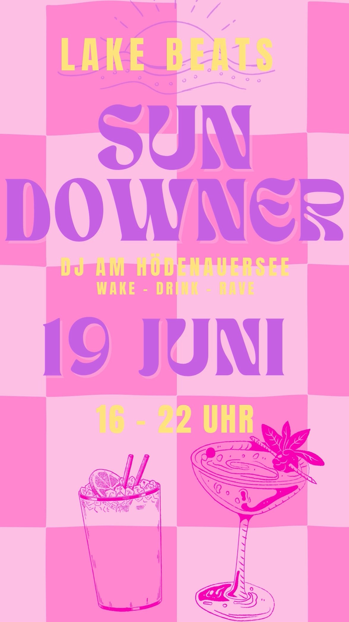 LAKE BEATS – SUN 🌞 DOWNER
19. Juni | 16:00–22:00 Uhr
Hödenauersee | WETSPORTS Kiefersfelden
⸻
• DJ Lost Cable & @seminfilox aus München
• Wakeboard-Testtag mit @goodboards
• Chillige Drinks, BBQ & Beats direkt am See
• Vibes? High. Eintritt? Frei.
⸻
WAKE – DRINK – RAVE
Testet die neuesten Wakeboards, gönnt euch was aus der Gastro, tanzt barfuß im Sonnenuntergang und genießt Pfingsten, wie’s sein soll.
💌 Markiert eure Crew, speichert den Termin und bleibt dran – mehr Infos folgen.