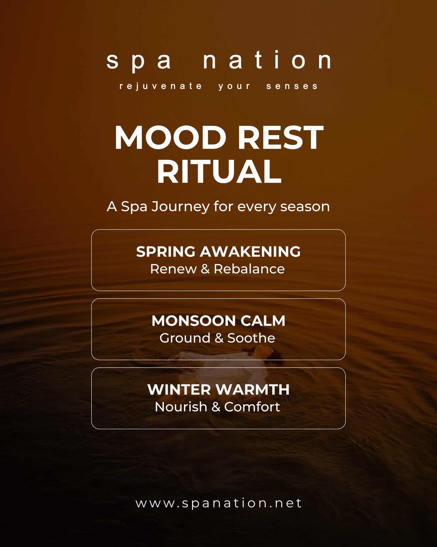 Feeling drained? It's time for a mood reset ritual. ✨ At Spa Nation, our serene environment and therapeutic treatments are designed to wash away stress, uplift your spirits, and bring you back to a state of calm and clarity.
📍 Find your mood reset ritual at:
Bengaluru
Phoenix Mall: +91 9591075687
Orion Mall: +91 9538878687
Indiranagar: +91 8296387786
Ludhiana
Pavilion Mall: +91 9501078687
🌐 www.spanation.net
#MoodReset #SelfCareRitual #EmotionalWellness #MentalClarity #SpaNation #RejuvenateYourSenses #StressRelief #BengaluruSpa #LudhianaSpa #Inner
