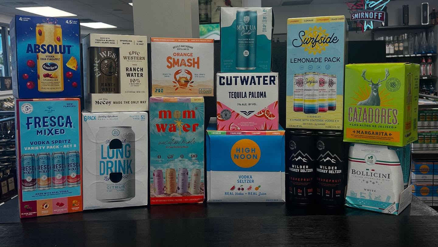 Time for some RTDs (Ready to Drink When You are). @highnoonsunsips @drinkmom.water._ @absolutevodka @Fresca mixed @epicwestern @longdrinkdmv @dbborangesmash @matuawine @cutwaterspirits @drinksurfside @tequilacazadores @wilderwhiskey #rtd #rtdcocktails #onlyonaugusta #keepcalmandkeepdrinking