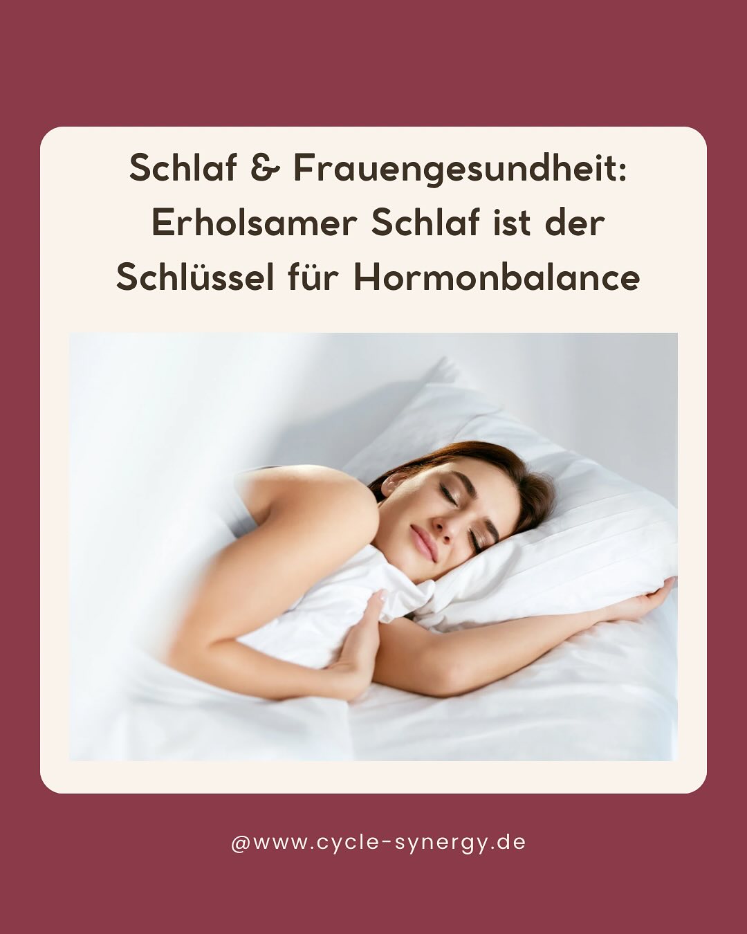 🌟 Schlaf ist essenziell für hormonelle Balance & Zyklusgesundheit! 🌟
Er unterstützt Regeneration, Stressabbau & verbessert die Insulinsensitivität. Während der Tiefschlaf Wachstums- & Regenerationshormone freisetzt, hilft der REM-Schlaf bei der emotionalen Verarbeitung.
Doch viele Frauen leiden unter Schlafstörungen – oft durch Progesteronmangel, Nebennieren- oder Schilddrüsenprobleme.
✨ Tipps für besseren Schlaf:
• Feste Schlafroutine & kühles, dunkles Schlafzimmer
• Magnesium & Melatonin gezielt einsetzen
• Schlaftracking nutzen, um Muster zu erkennen
• Alkohol meiden – er stört den Schlafrhythmus
Gönn dir erholsamen Schlaf! 😴💛 Was hilft dir am meisten?
#Schlafqualität #Hormonbalance #Zyklusgesundheit #Frauengesundheit #ErholsamerSchlaf