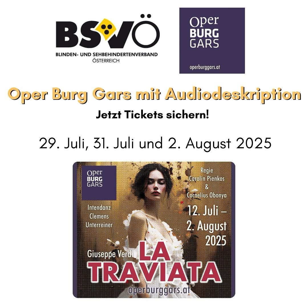 🎶 OPER für BLINDE 😎 Die HILFSTÖNE unterstützen seit Jahren mit der „MusikHILFE“ und dem Veeh-Harfen Unterricht die INKLUSION in Kunst, Kultur und Musik 🎶 Wir freuen uns mit unserem Präsidenten und dem Intendanten der Oper BURG GARS, dass es ihm als erstes und einziges Opernfestival Österreichs gelungen ist, Oper für blinde und sehbehinderte Menschen in Gars zu etablieren ! Heuer gibt es gleich drei Termine mit LIVE Audiodeskription. Als ehemals blindes Kind wird Kammersänger Unterreiner an diesen drei Terminen auch selbst auf der Bühne stehen und meine Stimme als Vater Giorgio Germont für dieses wichtige Thema erheben 🎶
HILFSTÖNE freut sich schon auf ein musikalisches Wiedersehen bei der heurigen LA TRAVIATA der Herzen ♥️ in Gars - nur 60 Minuten von Wien, die aber eben den Unterschied machen 🎶🫶
www.operburggars.at @hilfstoene @clemensunterreiner @operburggars_official @gars_ein_herrliches_fleckchen @bsvoe_austria
@ #ClemensUnterreiner #ViennaBaritone #unterreineropera #unterreiner #kammersänger #inklusion #operfürblinde #BSVÖ #operburggars #menschenundarbeit #kulturburg #kunstburg #oper #opera #latraviata #letsopera #concert #konzert #intendant #charitygentleman #hilfstoene #benefiz #operasingers #operalover #musik #news #kultur #OperaNews 📸©️OBG | BSVÖ