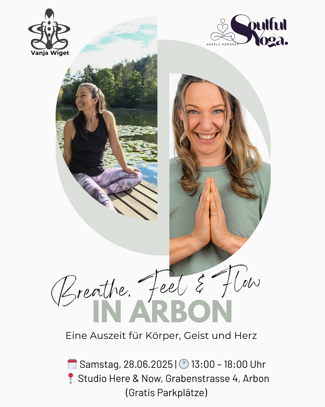 🌿 BREATHE, FEEL & FLOW – Dein Wohlfühl-Retreat in Arbon 🌿
✨ Samstag, 28. Juni 2025 | 13:00 – 18:00 Uhr
📍 Studio Here & Now, Grabenstrasse 4, Arbon
Sehnst du dich nach einem tiefen Atemzug, innerer Ruhe & echter Verbindung zu dir selbst?
Dann ist dieser Nachmittag deine Einladung! 💚
Gemeinsam tauchen wir ein in:
🧘 Kraftvolles Yoga „Long, Slow & Deep“
🌬️ Atem- und Mindset-Coaching
🍫 Zeremonielle Kakao-Meditation
🧘 Tiefenentspannung mit Yin Yoga & Yoga Nidra
🎁 Liebevolle Give-aways & Journaling-Impulse
🌸 Nur 8–14 Teilnehmer:innen – sichere dir deinen Platz!
💰 CHF 130.– (Frühbucher bis 07.06.: CHF 115.–)
📩 Anmeldung: info@soulful-yoga.net oder vanja.hereandnow@gmail.com
➡️ Spüre, was wirklich wichtig ist – für Körper, Geist & Herz.
#yogaretreat #arbonyoga #soulfulyoga #achtsamkeit #körpergeistseele #retreatschweiz #kakaozeremonie #breathwork #mindsetcoaching #frauenpower#füssen #yogafuessen #soulfulyoga