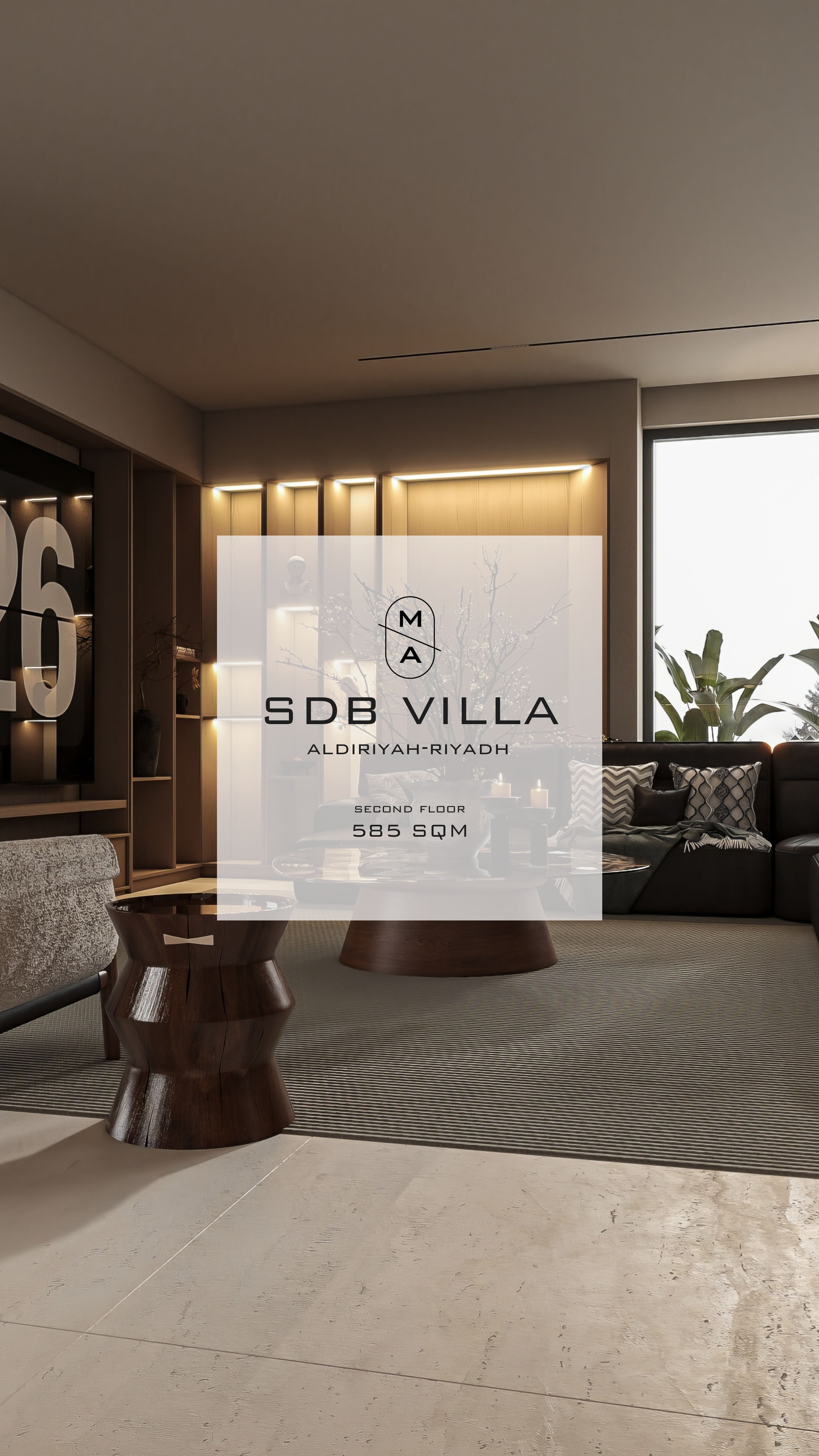 SDB Villa,
📍Location: AlDiriyah-Riyadh
📐Area: 585 SQM
#luxuryvilla #luxury #villa#modern #interior