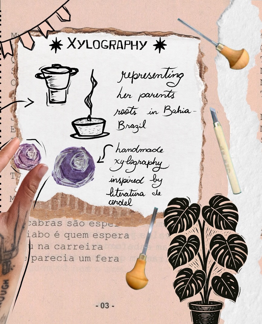 Who would you pay tribute to with a tattoo?
Welcome to my digital scrapbook!
She wanted to represent her roots.
Her parents are from Bahia, Brazil; they left their homes in search of a better future.
She feels so connected to this region that she decided to honor it with a tattoo!
Growing up eating cuscuz daily, she cherishes these moments as some of her most precious memories (can’t blame, I love cuscuz as well😅)
I added the window to represent the many traditional houses I’ve seen in Bahia. The moon, depicted in xylography style, is also a nod to the Northeast’s tradition of Literatura de Cordel.
The cheetah symbolizes mystery, wisdom, and strength, serving as a spiritual guardian.
She is a strong woman, just as her ancestors were. This tattoo honours those who came before her and reflects her vision for the future.
This is definitely one of my favorite tattoos!